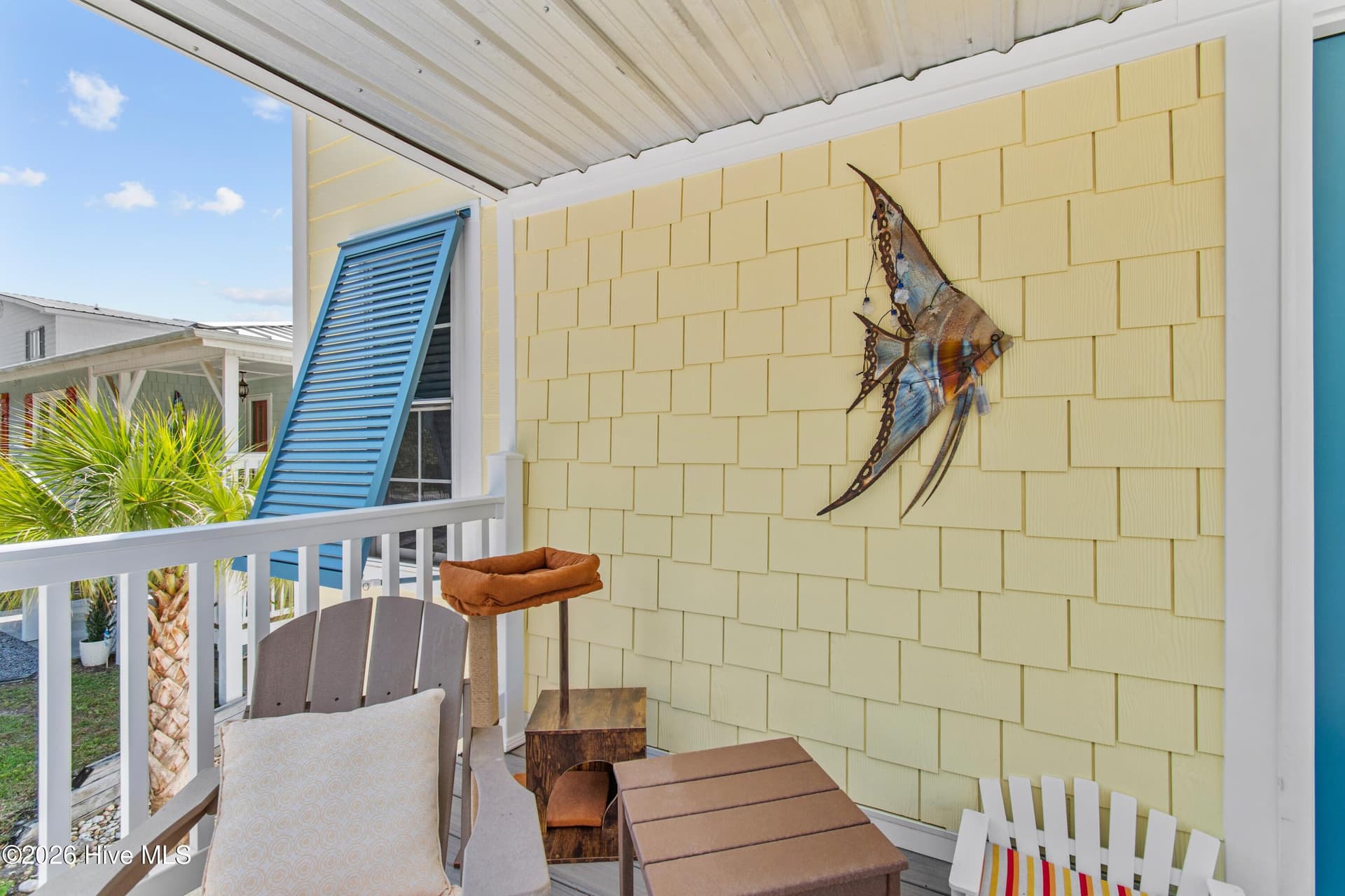 Front of home, sitting area. - 2024 Camelot Drive SW, Ocean Isle Beach, NC 28469
