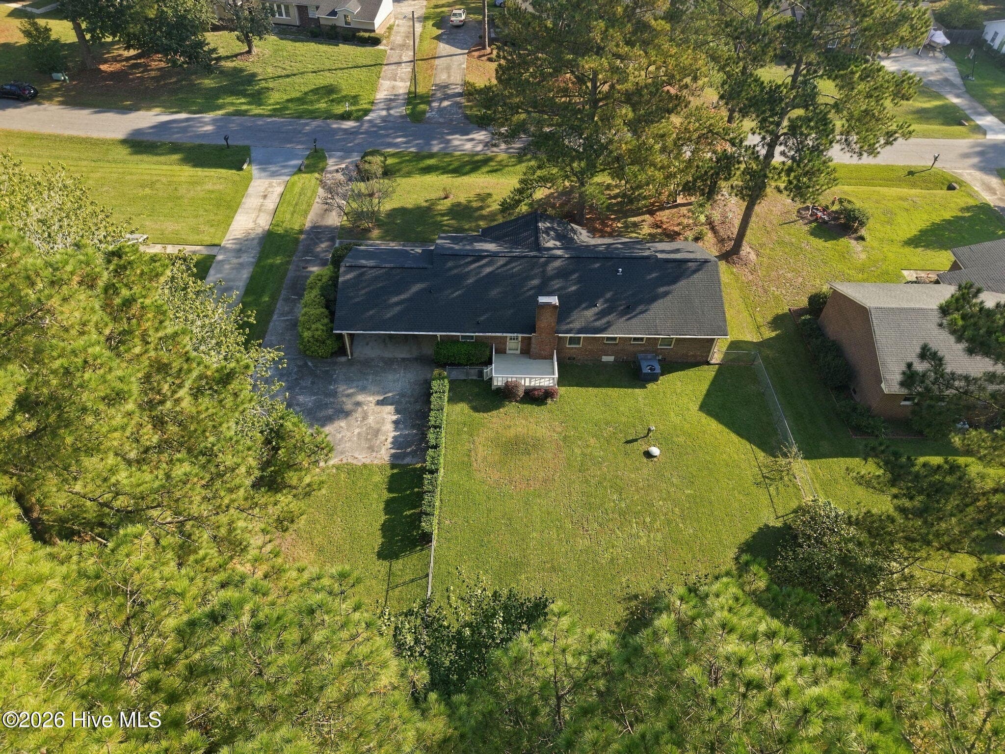 Ariel view of home - 109 Hardee Street, Greenville, NC 27858