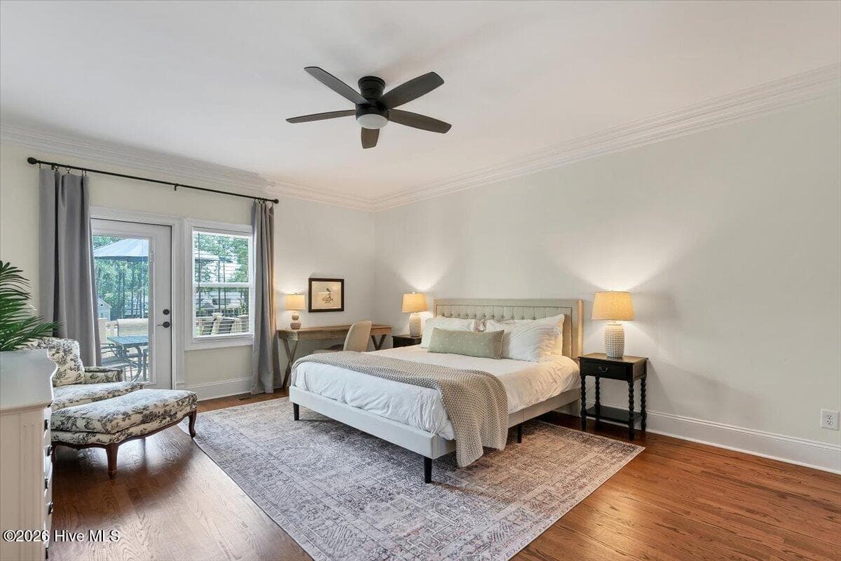 Primary Bedroom boasts its own patio access overlooking the golf course! - 150 Cochrane Castle Circle, Pinehurst, NC 28374