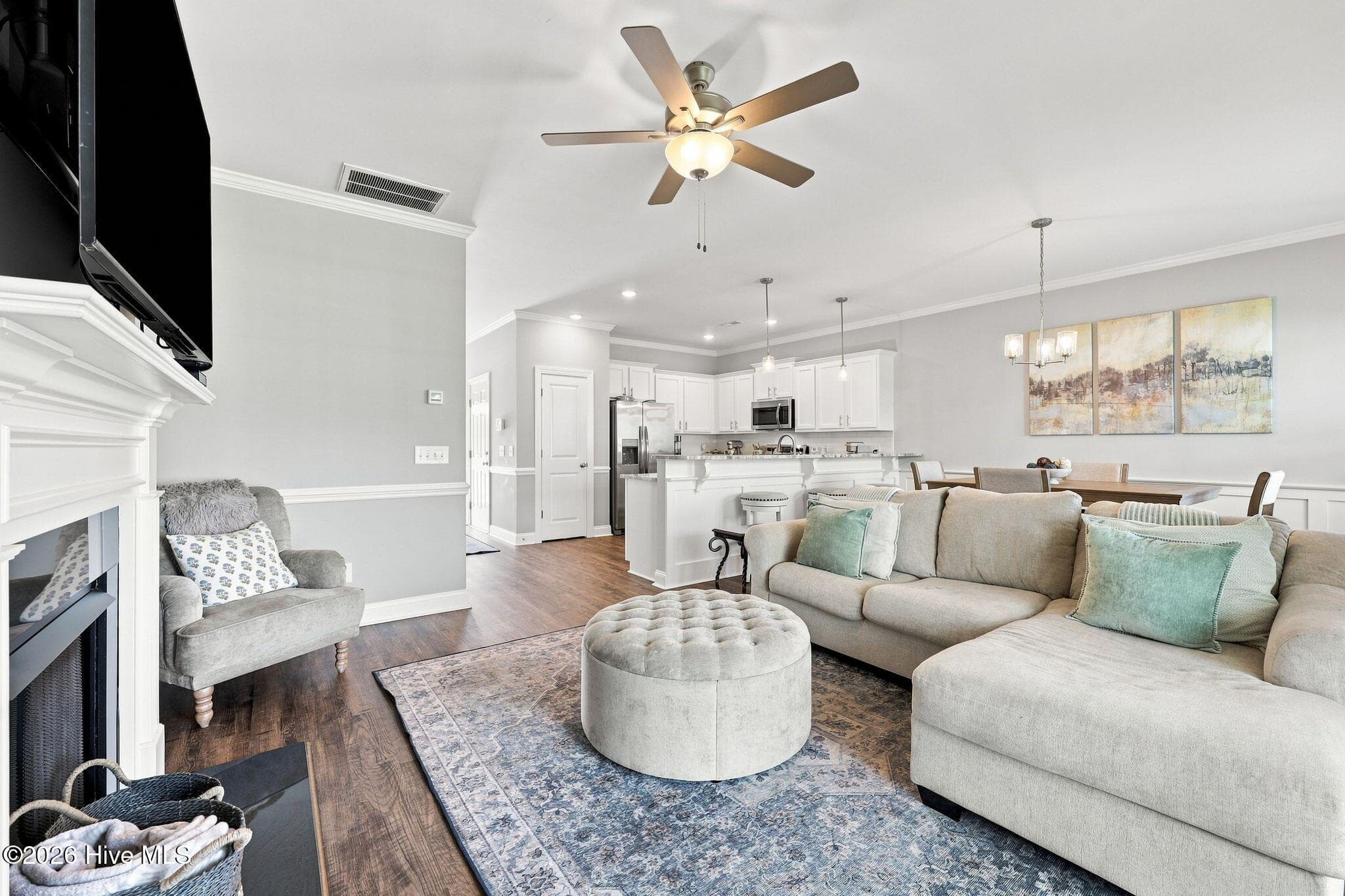open with dining, kitchen and living - 3516 Richter Way A, Greenville, NC 27834
