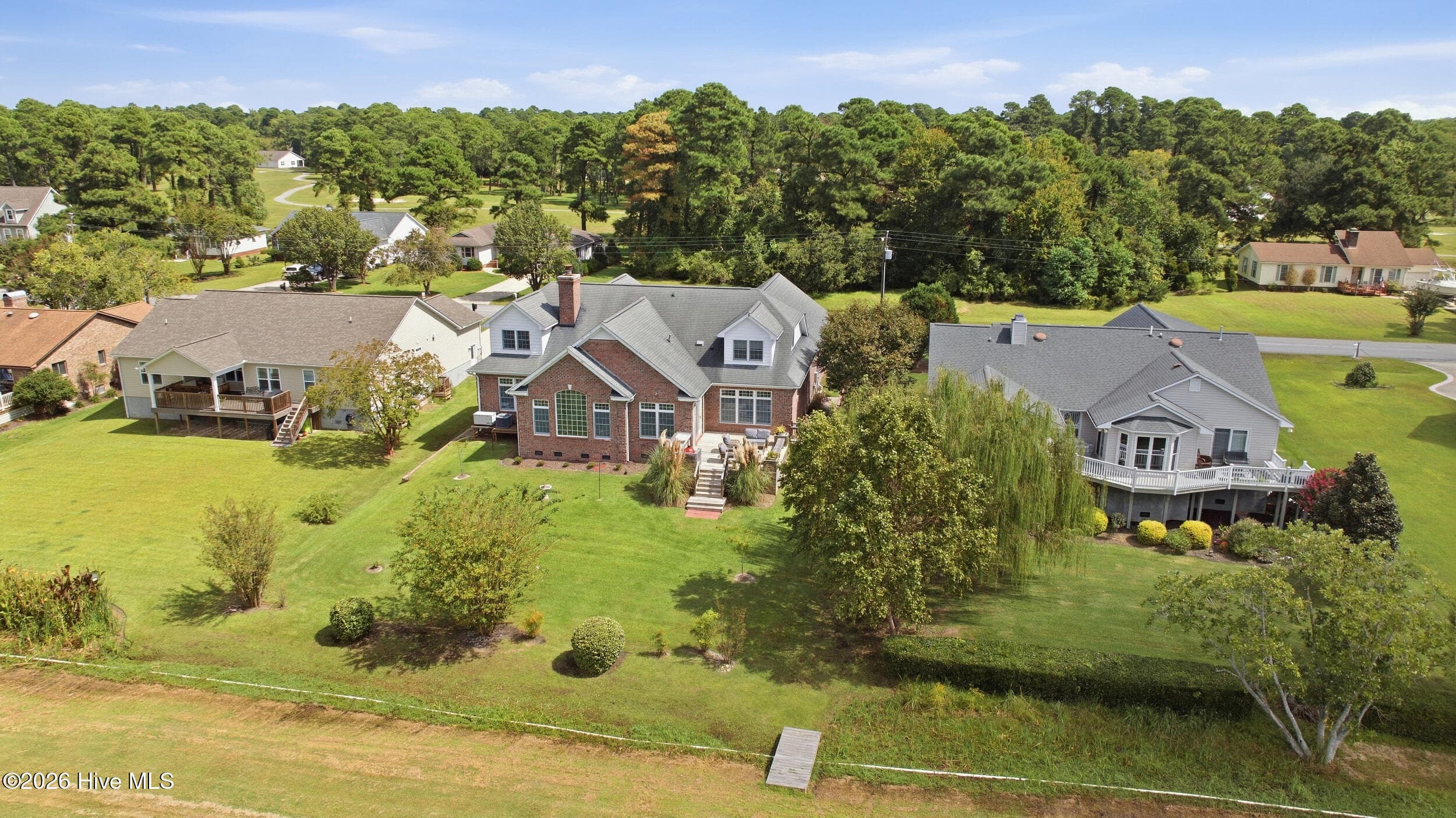 Aerial View - 1012 Pelican Drive, New Bern, NC 28560
