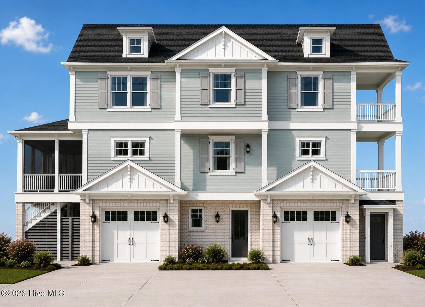AI rendering based on plans - West view - 664 Augustine Avenue SW, Supply, NC 28462