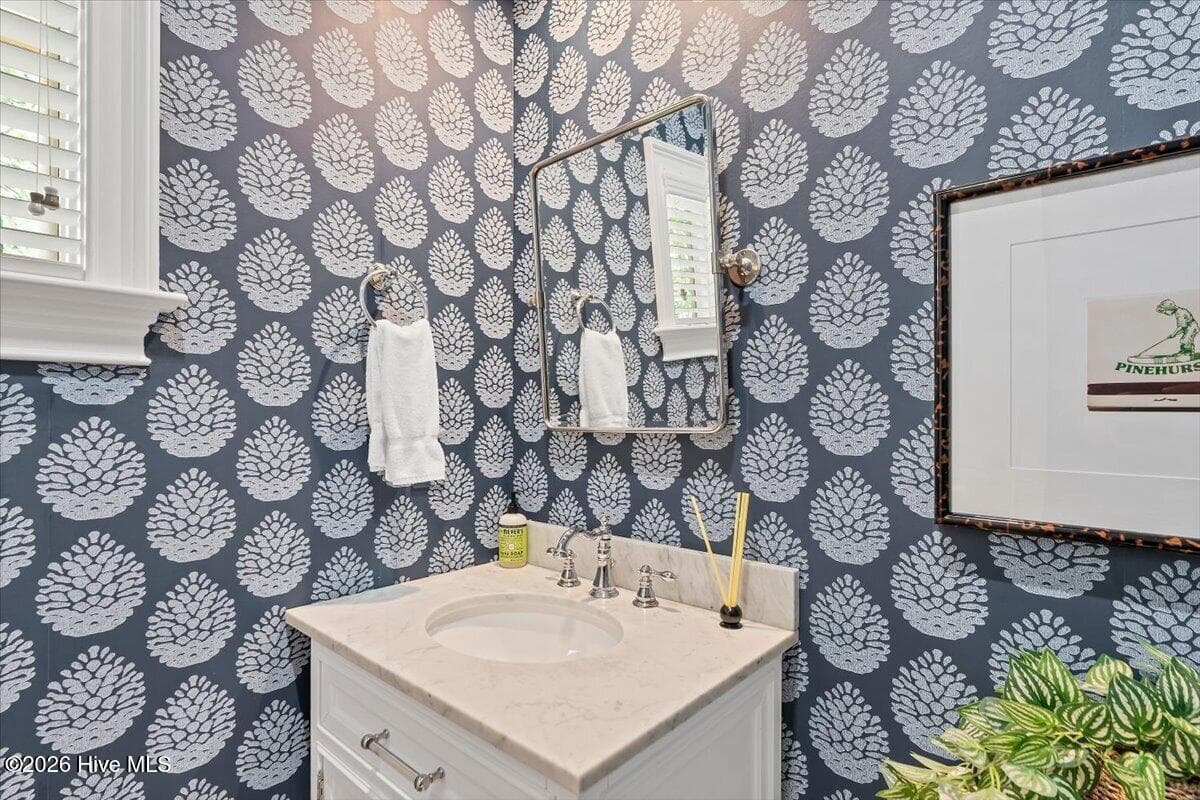 Each Bedroom has Bathroom - plus lavish Powder Room. - 150 Cochrane Castle Circle, Pinehurst, NC 28374