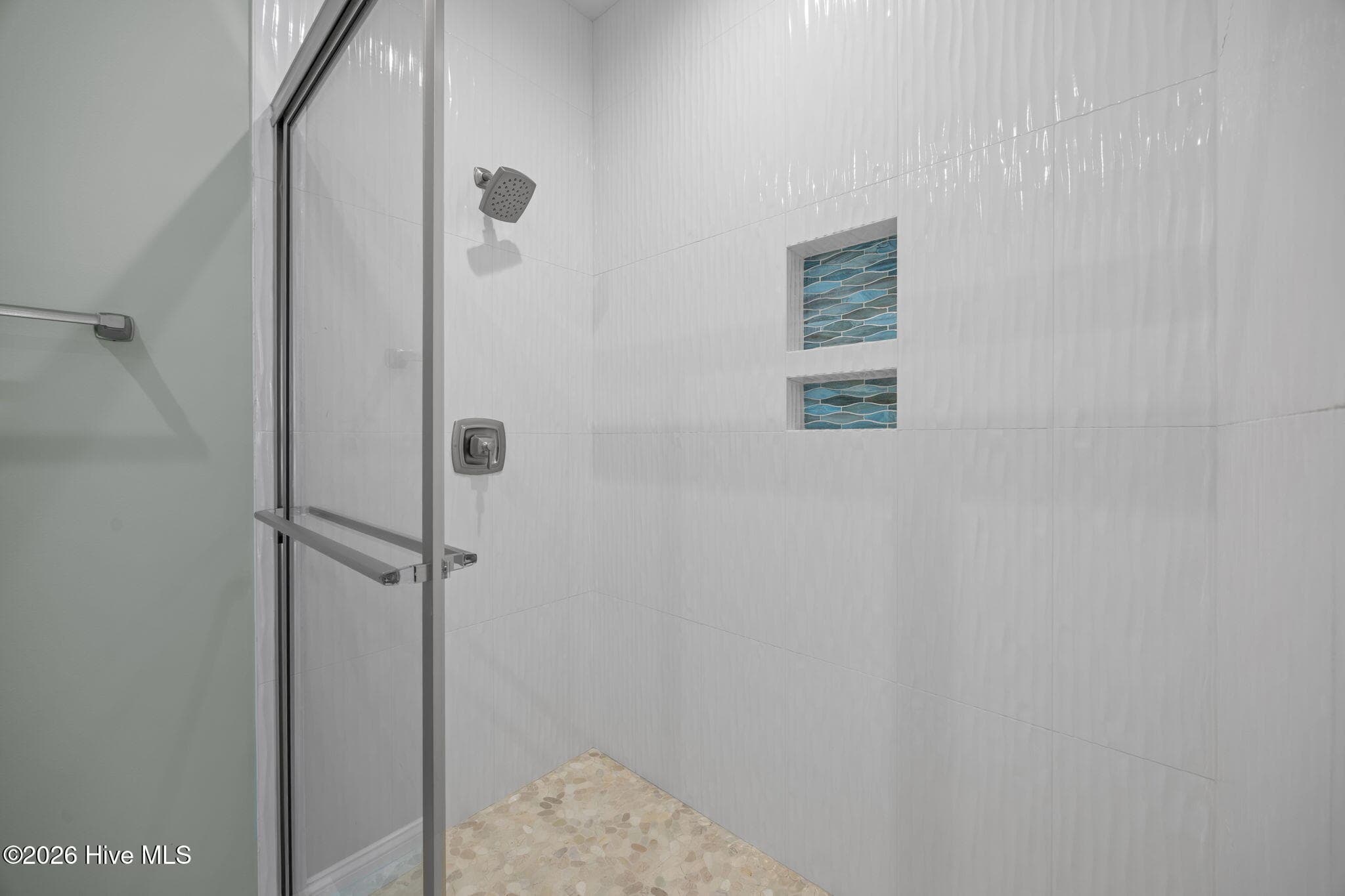 Custom tile walk in shower - 7407 Archers Creek Court, Emerald Isle, NC 28594, Emerald Isle