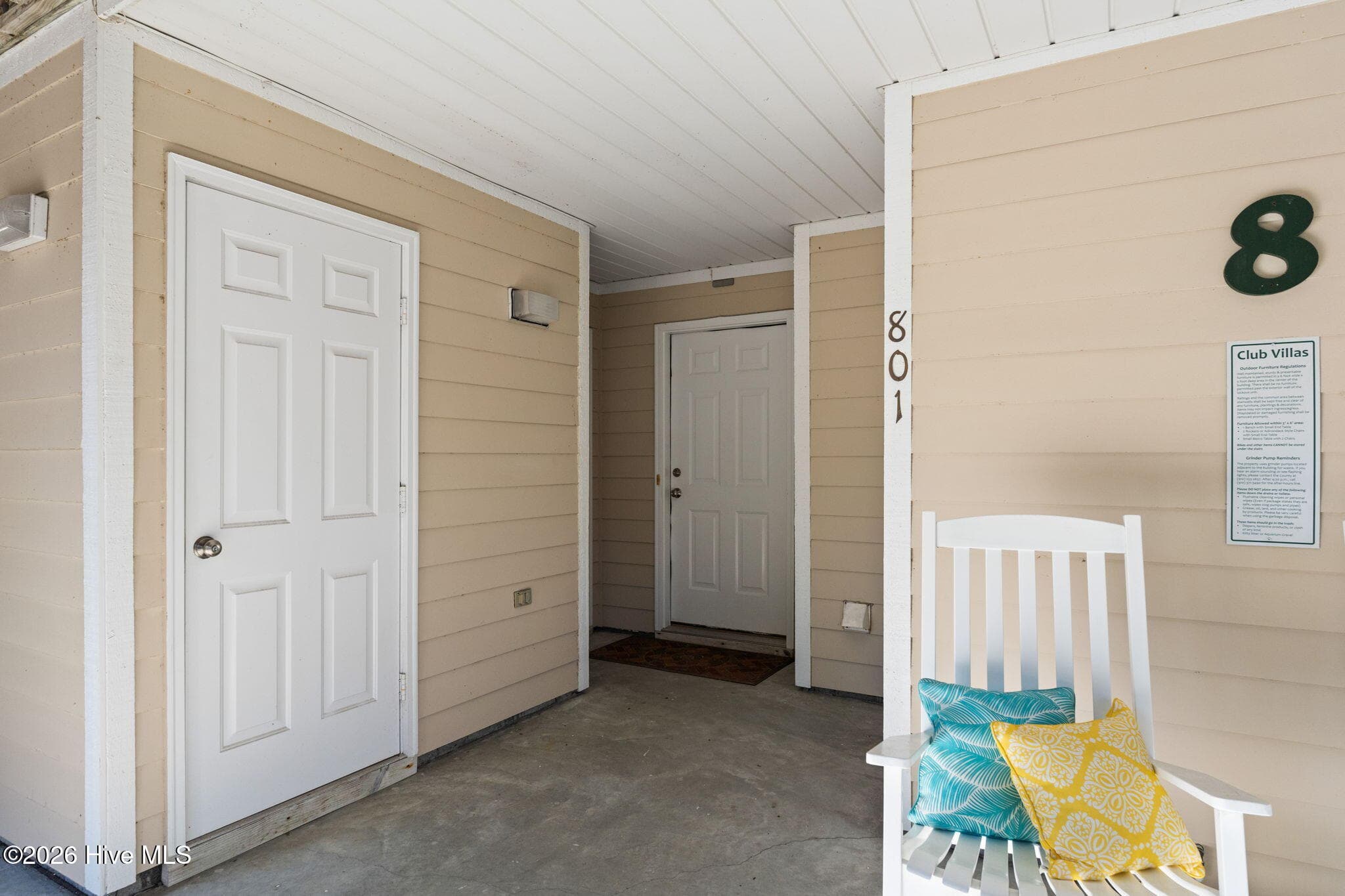 Unit has storage space for beachtoys and chairs - 3350 Club Villas Drive # 801, Southport, NC 28461, Southport