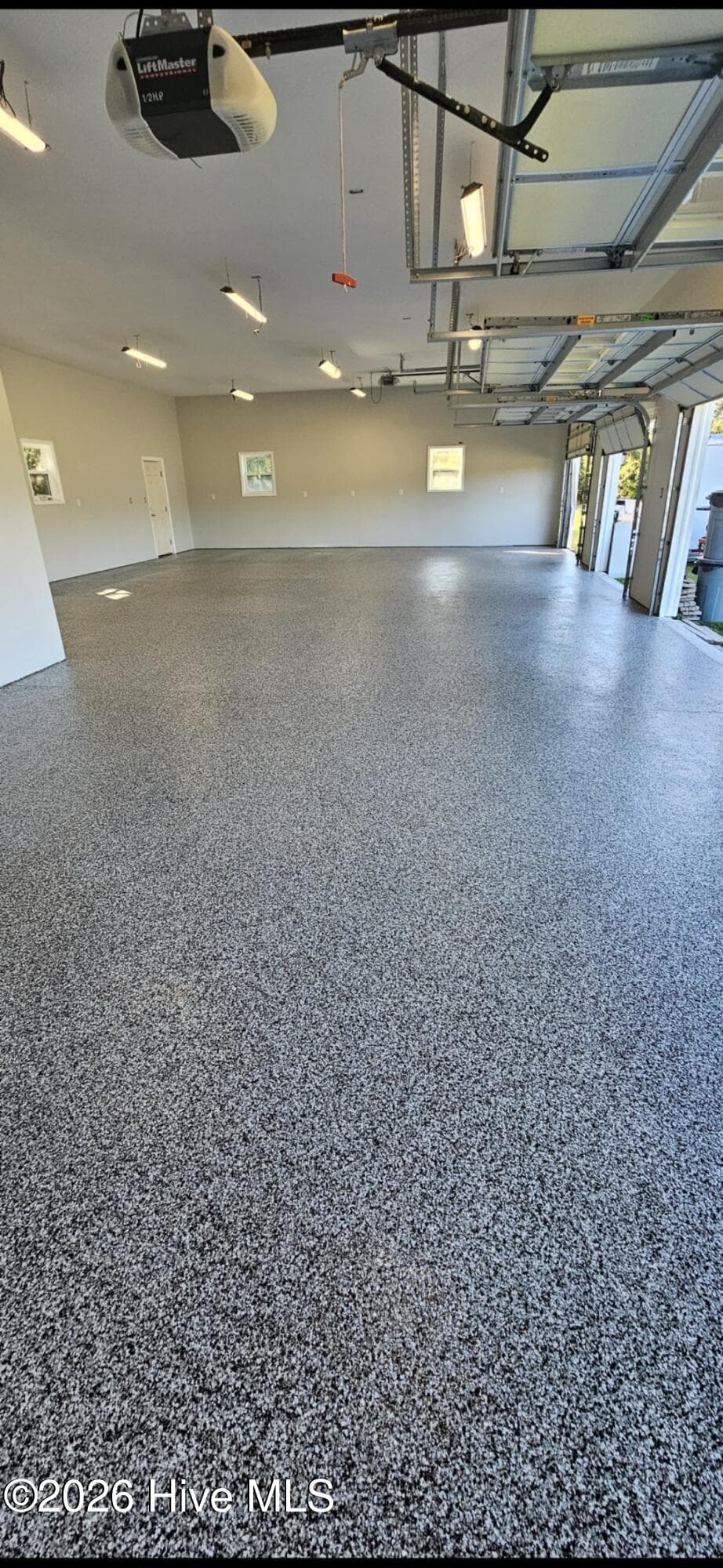 Anti-slip textured safety coating on the garage floor. NICE! - 593 La Wane Lane, Trenton, NC 28585