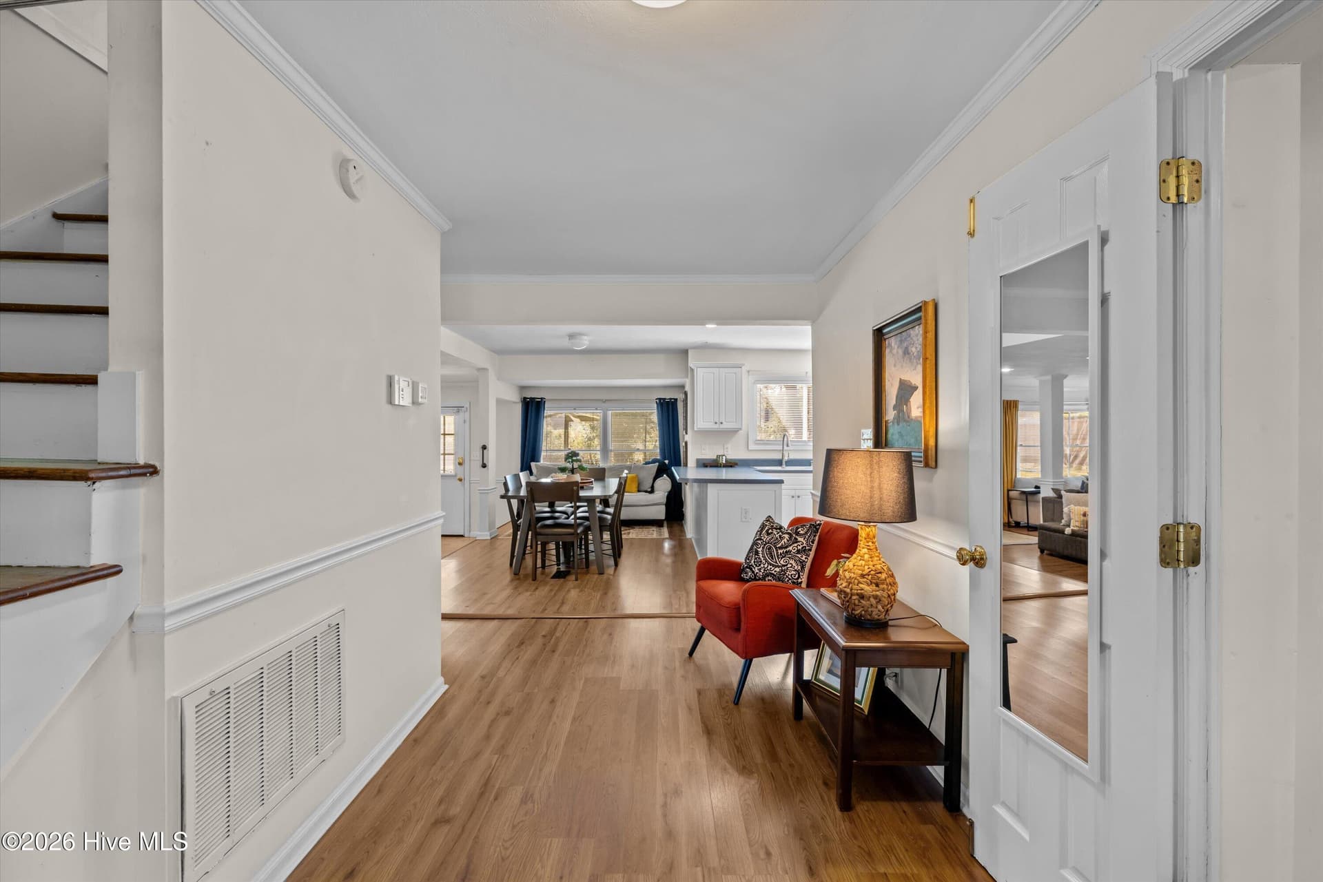 Foyer with seating area that leads into the living area - 3424 Heather Drive, Augusta, GA 30909