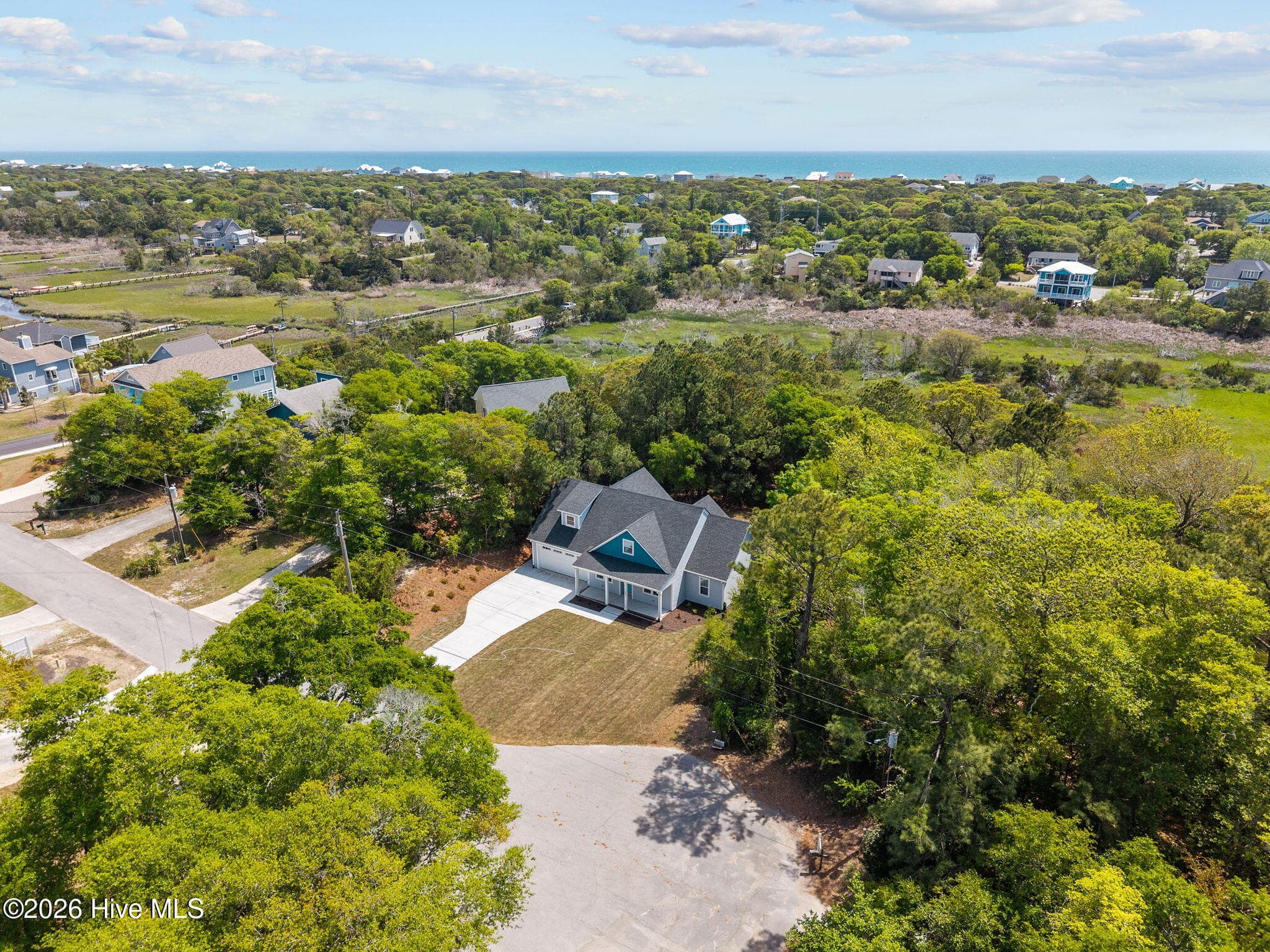 Deep lot with wooded area in back - 7407 Archers Creek Court, Emerald Isle, NC 28594, Emerald Isle