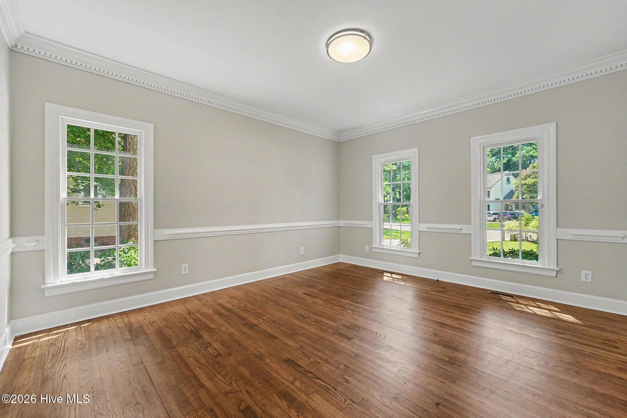 Office/flex space/formal living with crown and chair moldings - 2112 Burnside Drive NW, Wilson, NC 27896