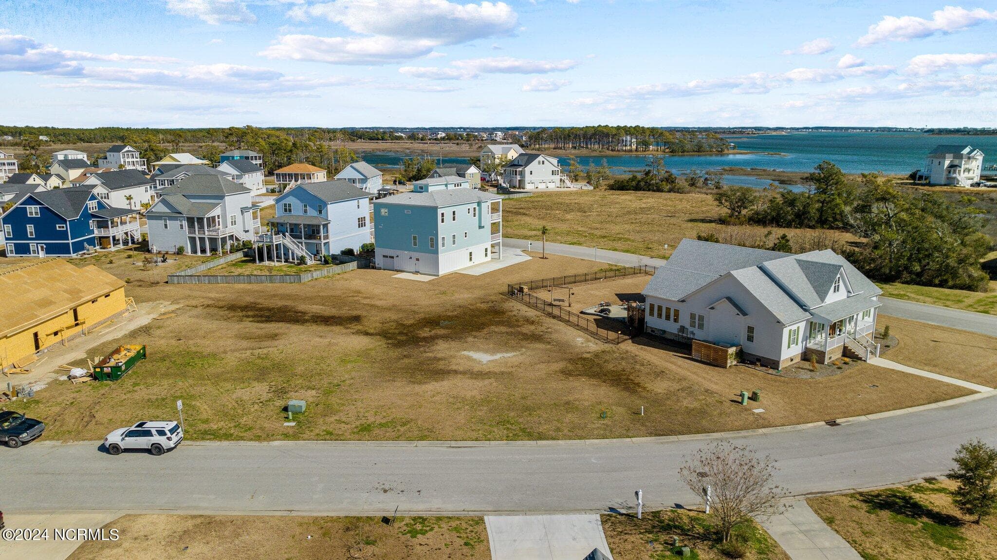 Build up and see that gorgeous water view! 1302 is the lot on the right side of the open space. - 1302 L17 Fathom Way, Morehead City, NC 28557