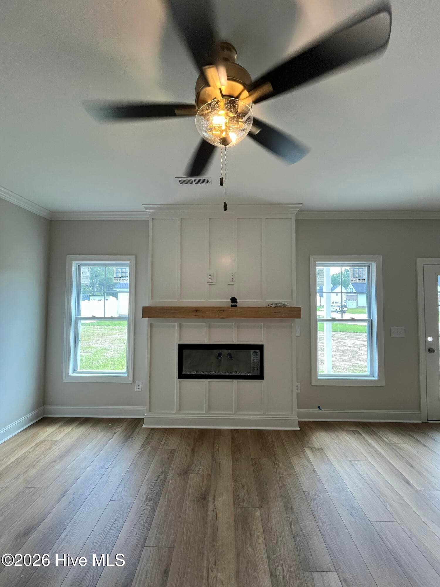 fireplace with space for TV mount - 3229 Meadow Drive, Farmville, NC 27828