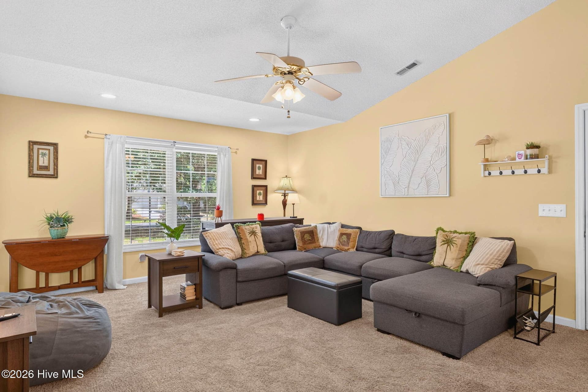 Spacious main living area designed for relaxing after a day spent enjoying nearby Ocean Isle Beach. - 1650 Frink Street SW, Ocean Isle Beach, NC 28469