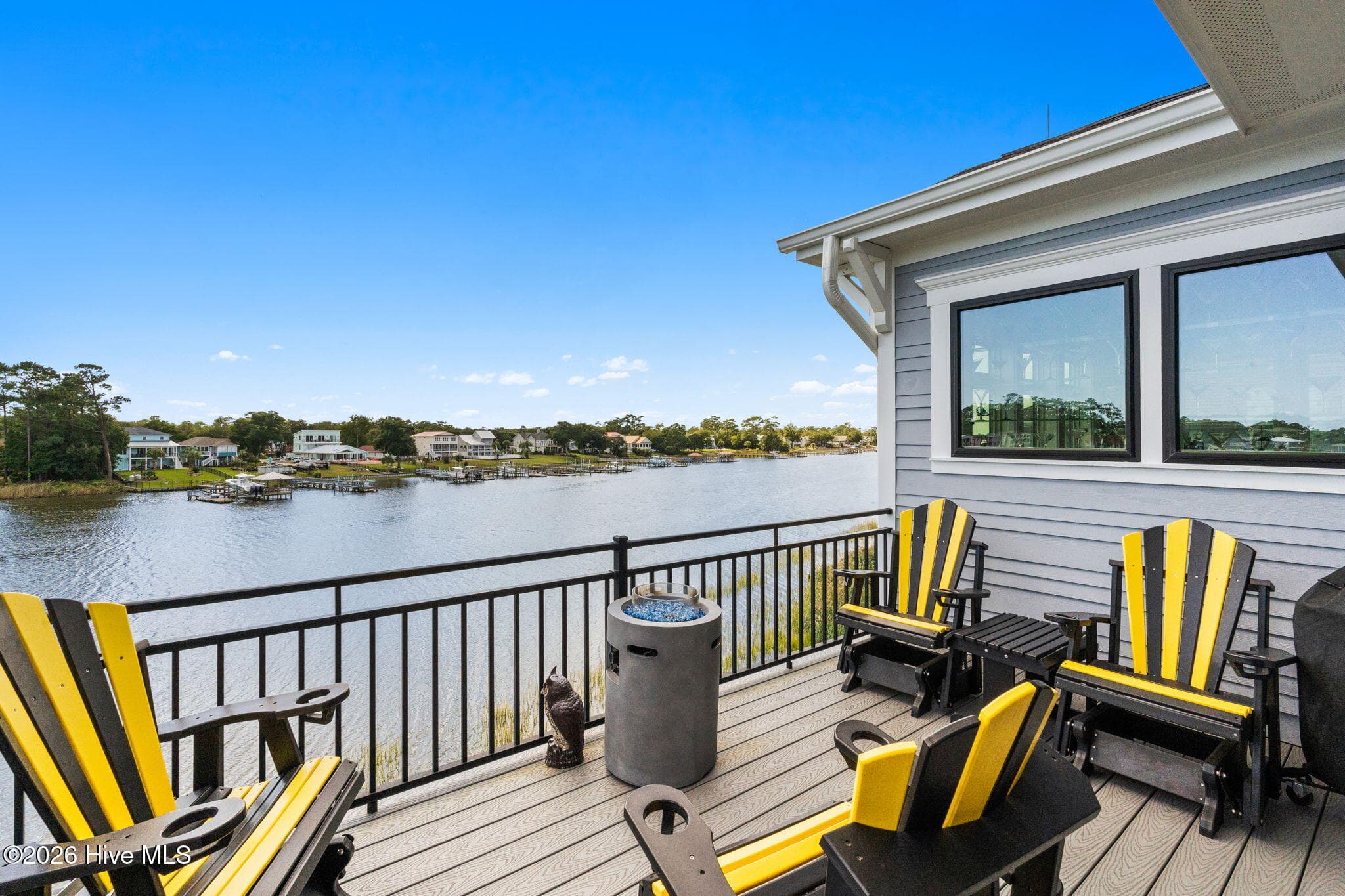 You can see the whole way to the Middleton Bridge from the right, totally from your deck - 2775 Long Bay Drive SE, Southport, NC 28461