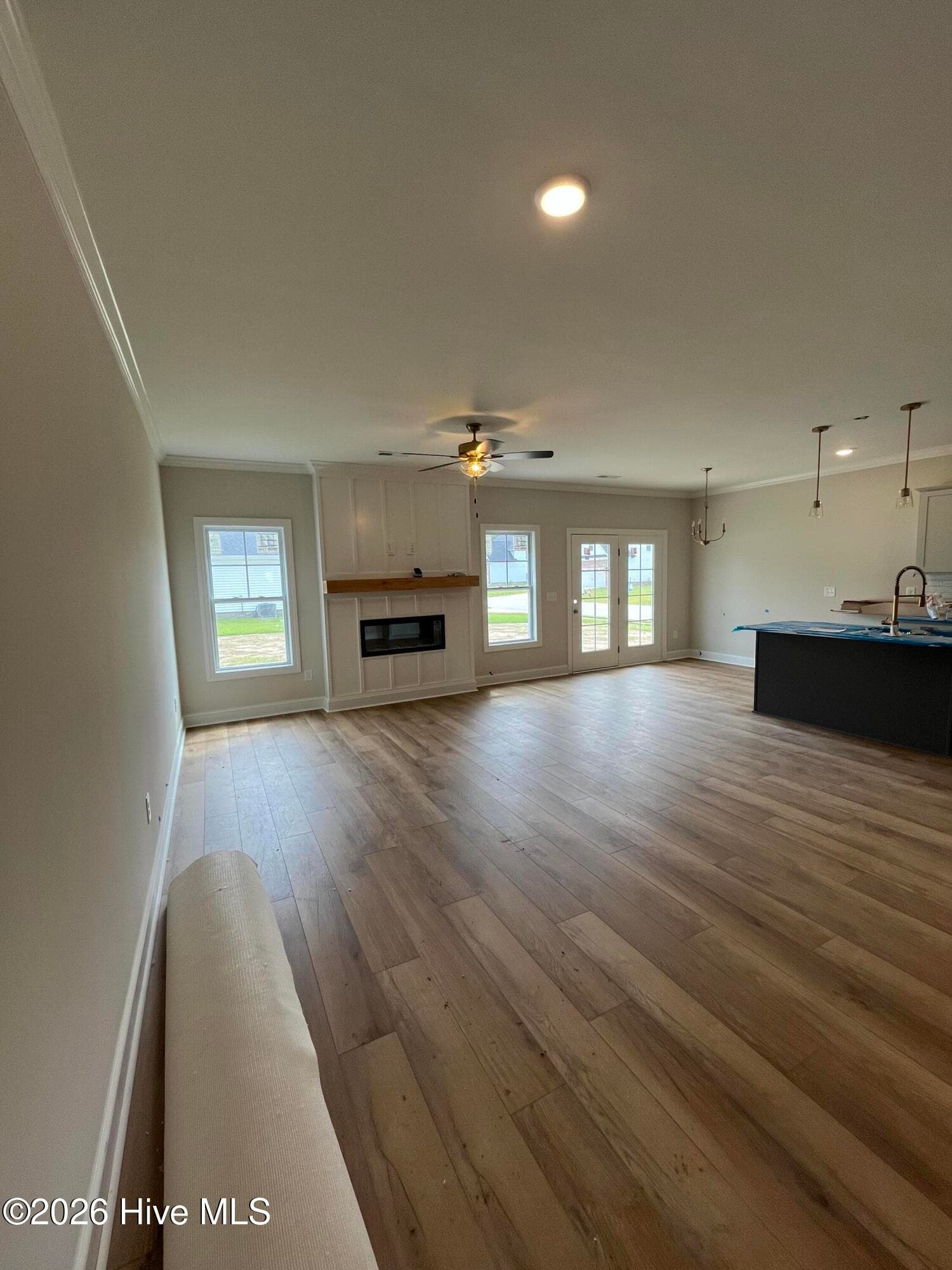 great natural lighting, centered fireplace - 3229 Meadow Drive, Farmville, NC 27828