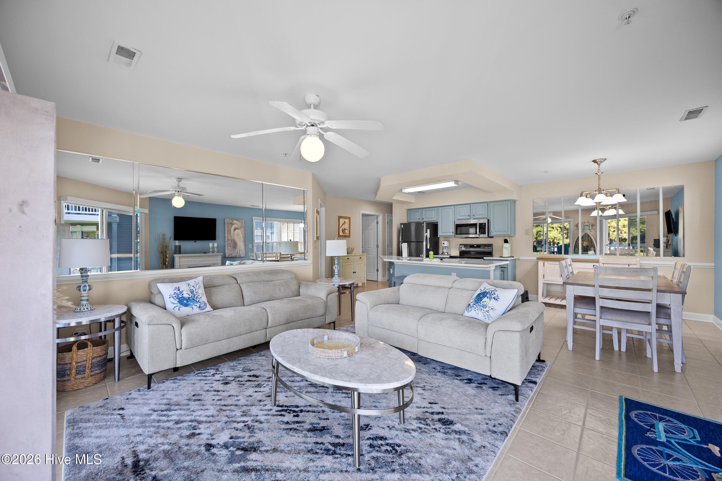 Villa - Open Concept Kitchen, Casual Dining, Living Room - 1215 N Middleton Drive NW 2304, Calabash, NC 28467