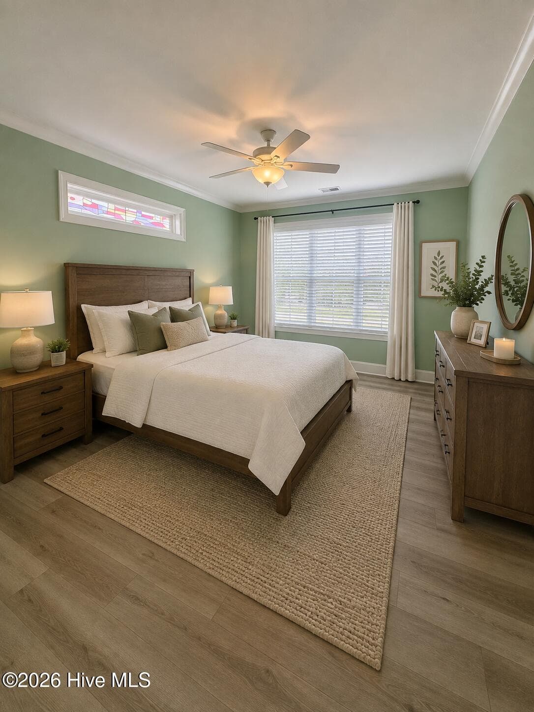 AI generated furniture in bedroom #3 - 2359 Weeping Birch Road NE, Leland, NC 28451