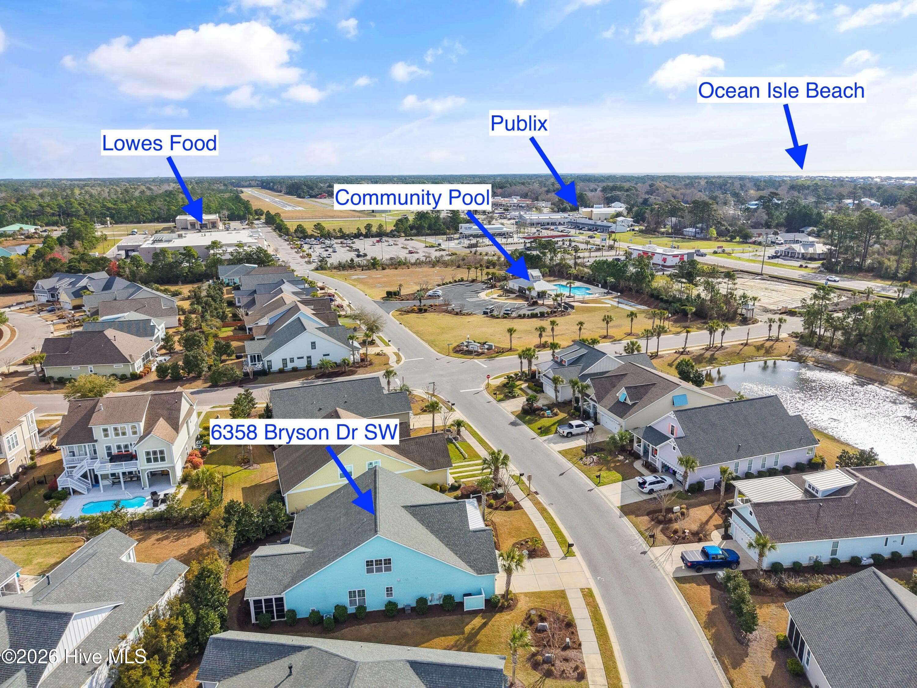 This home is close to all OIB amenities. You can walk or take your golf cart to the grocery store, coffee shop and more! - 6358 Bryson Drive SW, Ocean Isle Beach, NC 28469