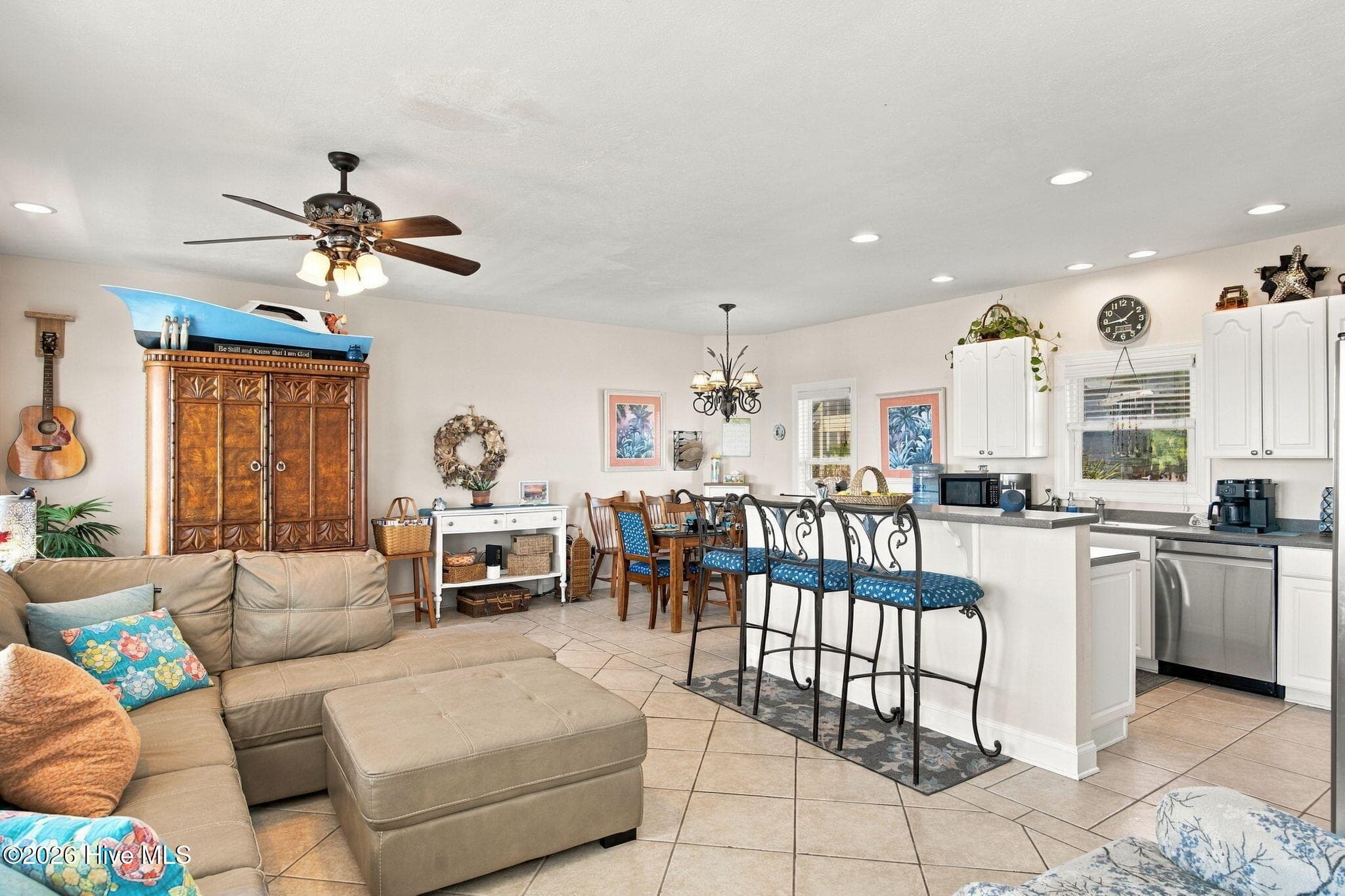 Main Level Living Room - 134 Ocean Boulevard E, Holden Beach, NC 28462, Holden Beach