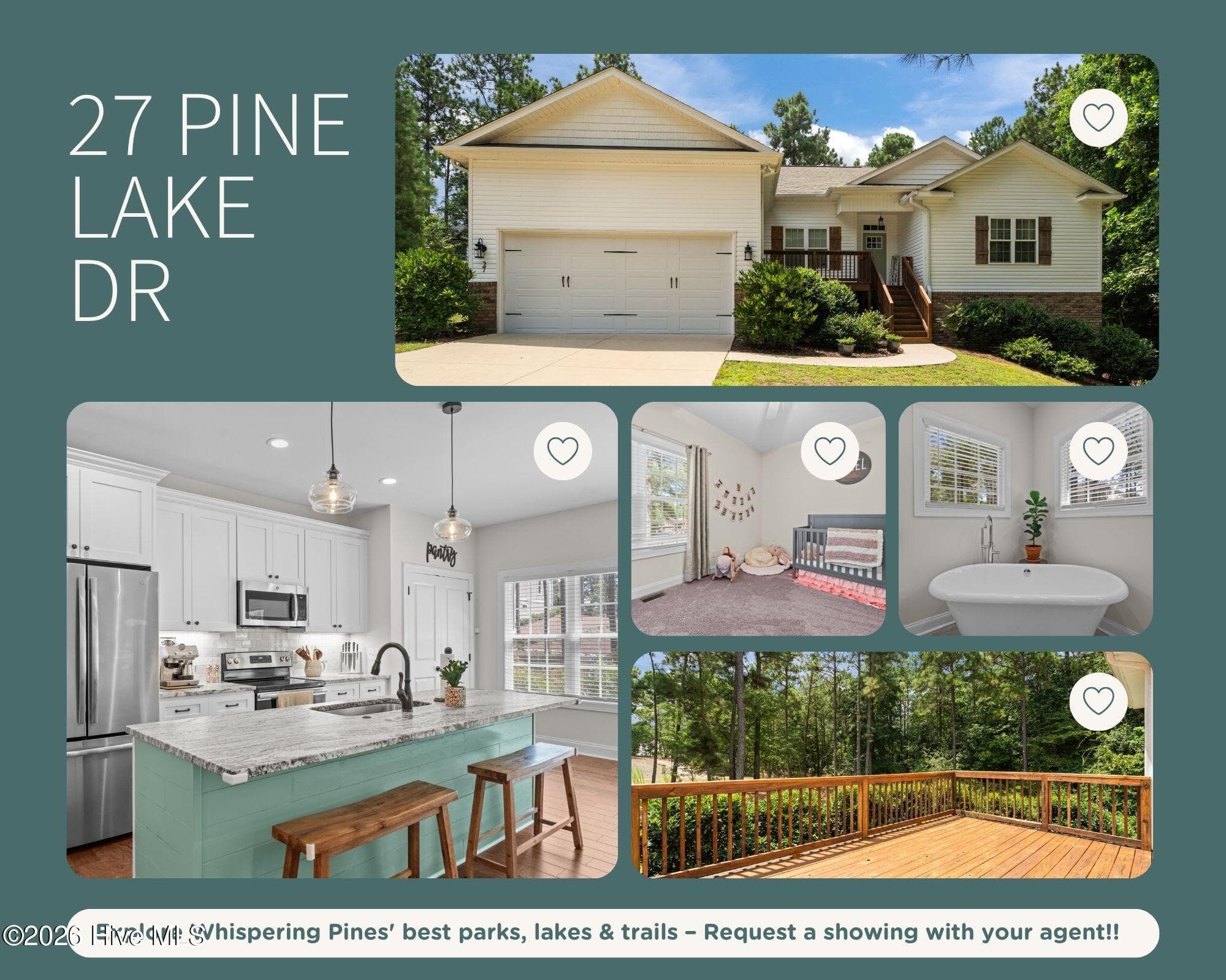 27 Pine Lake Drive, Whispering Pines, NC 28327
