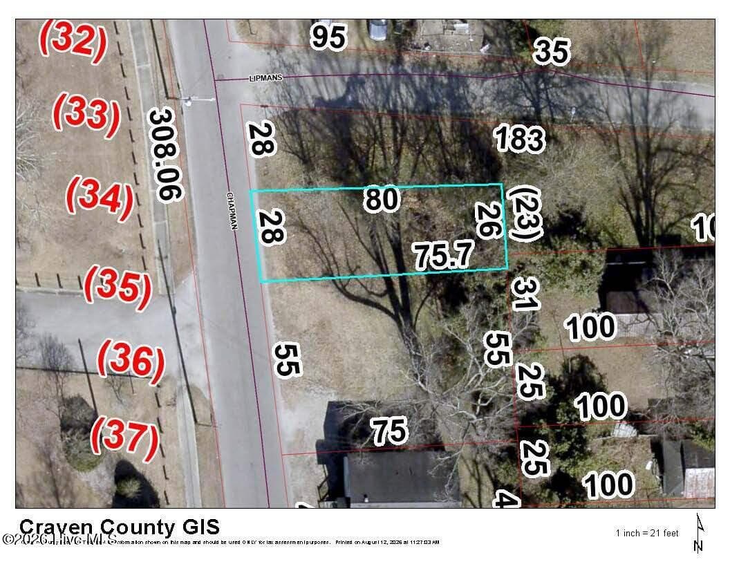 Residential Lot at 824 Chapman Street, New Bern, NC 28560, photo 2 of 5
