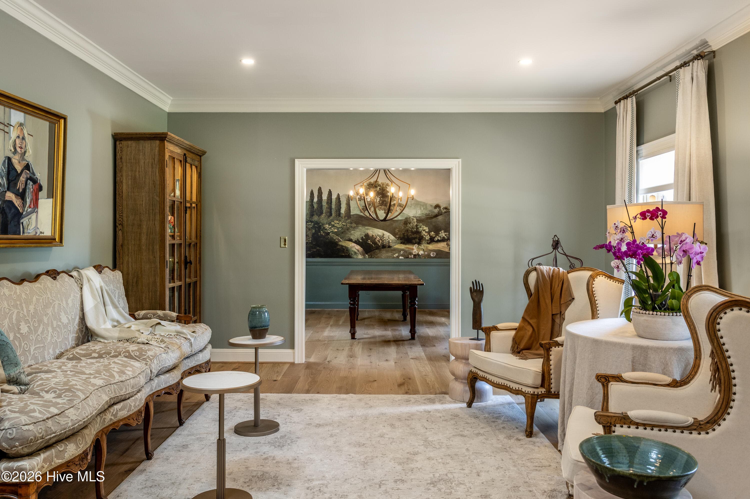 Large formal living room adjacent to dining room. - 5050 Country Club Drive N, Wilson, NC 27896