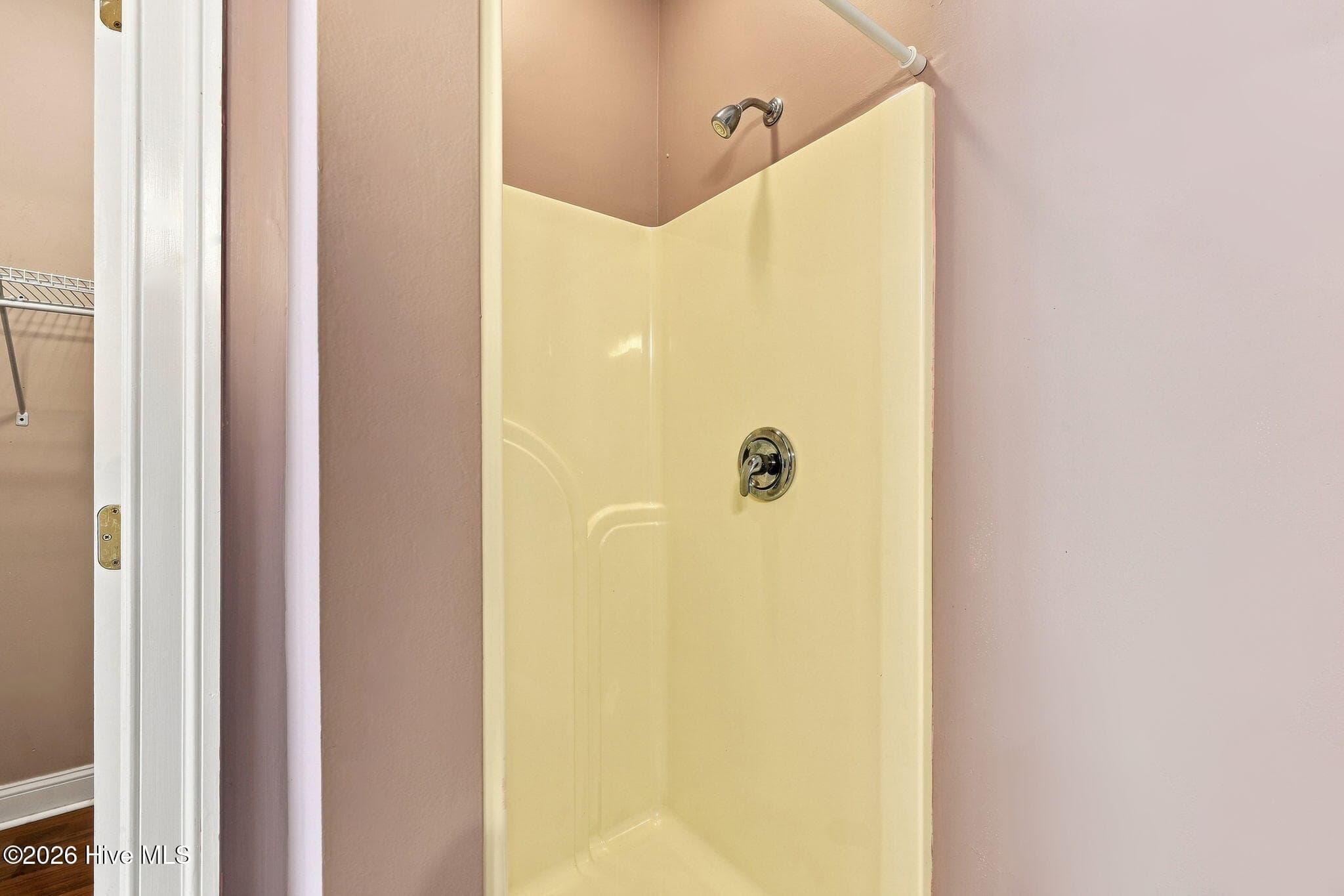 Shower stall in full bath in bedroom 2 - 407 Rustic Court, Pollocksville, NC 28573