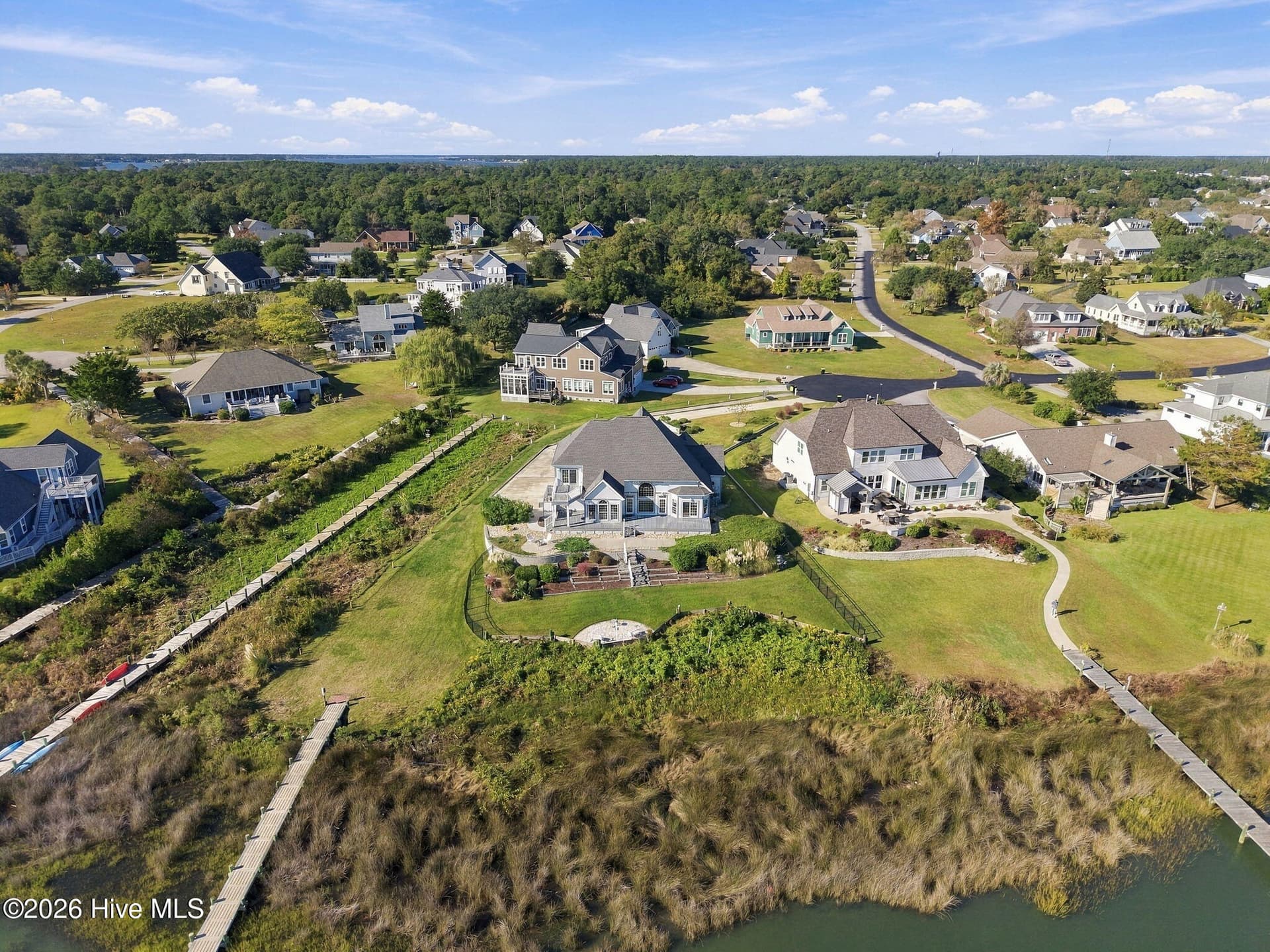 community dock is next to property! - 105 Magens Court W, Cedar Point, NC 28584
