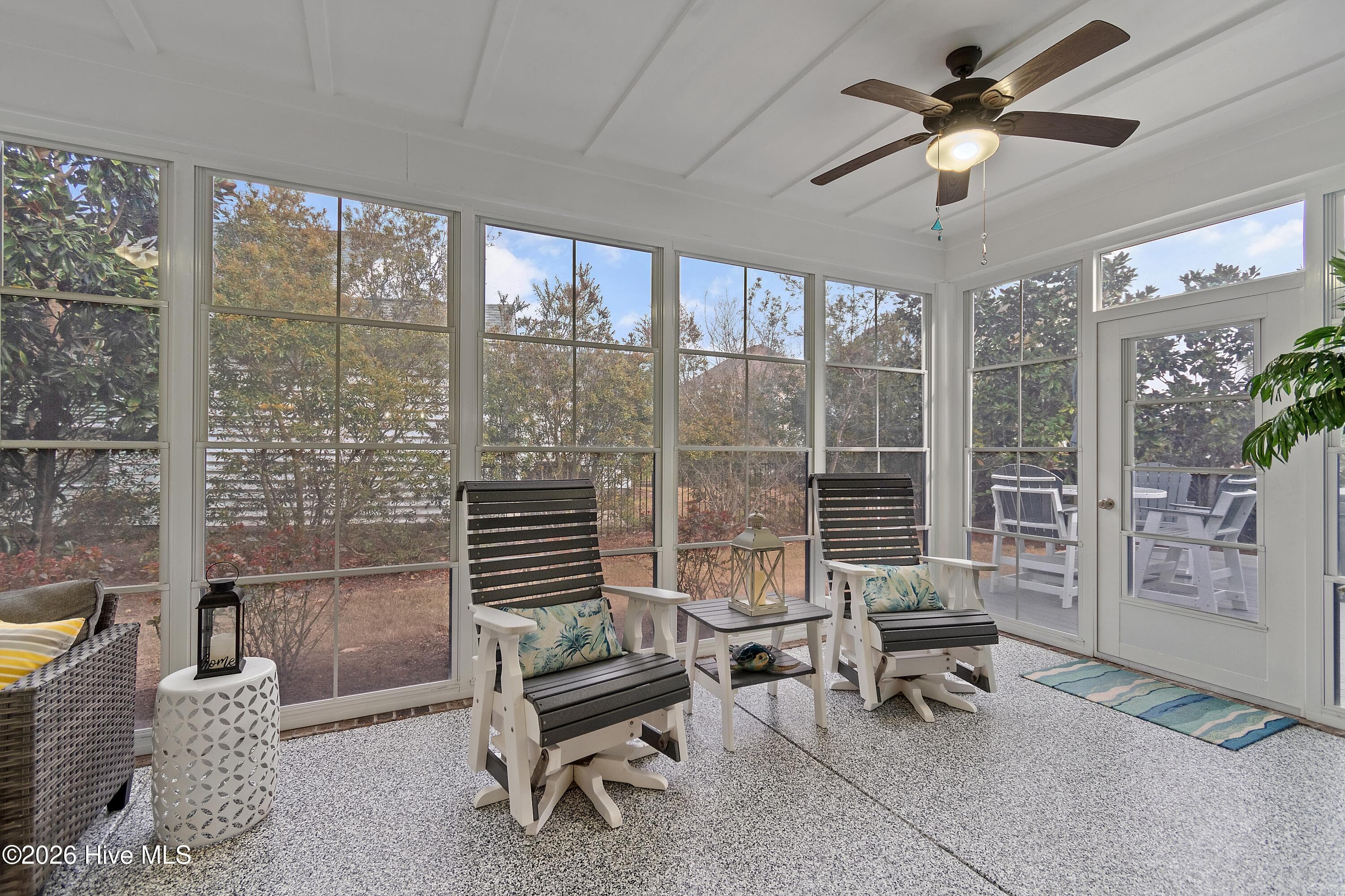 EZ Breeze room connects to main living room with sliding glass doors. - 6358 Bryson Drive SW, Ocean Isle Beach, NC 28469