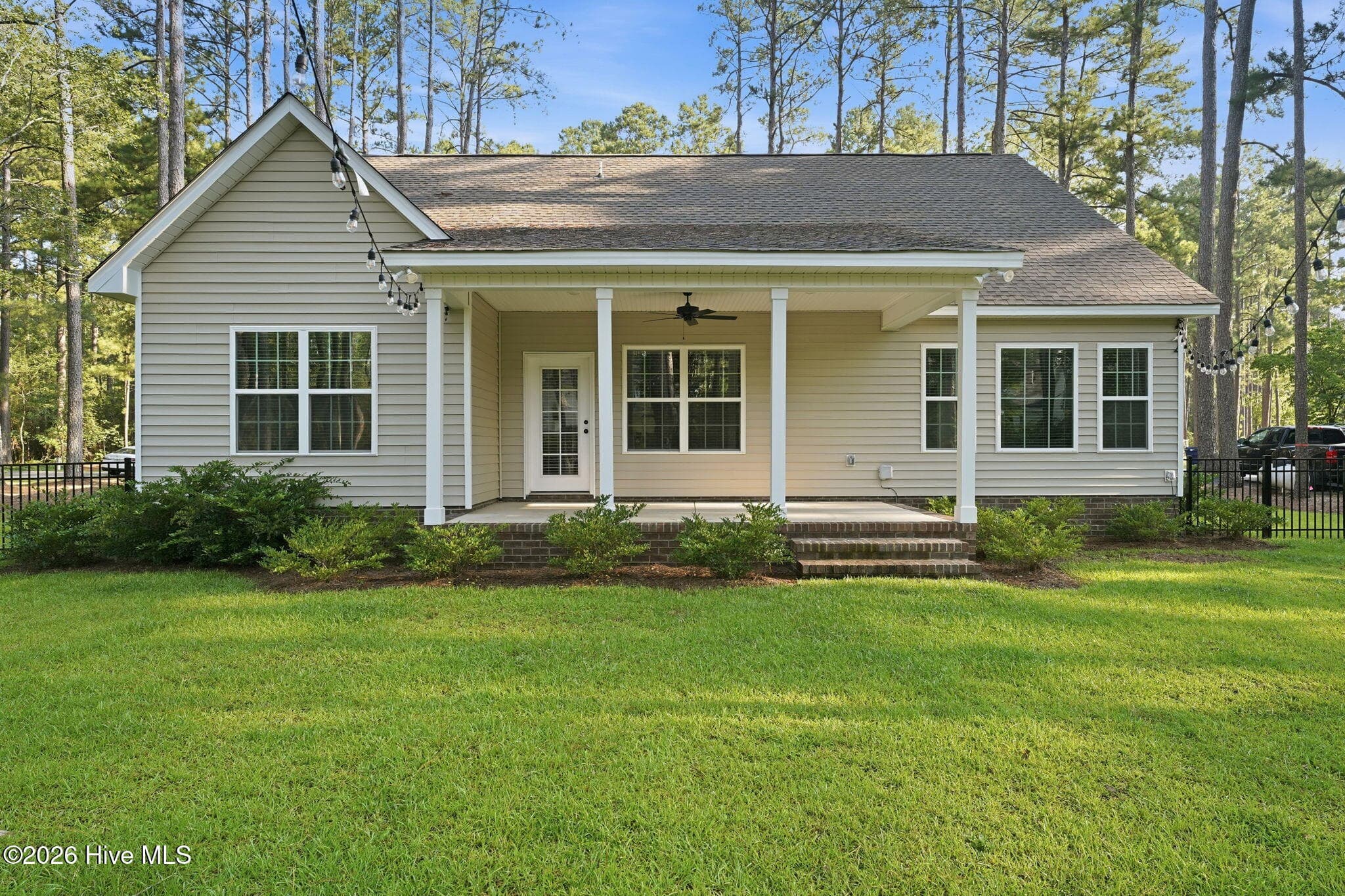 View of back of property - 16620 Titmouse Court, Wagram, NC 28396