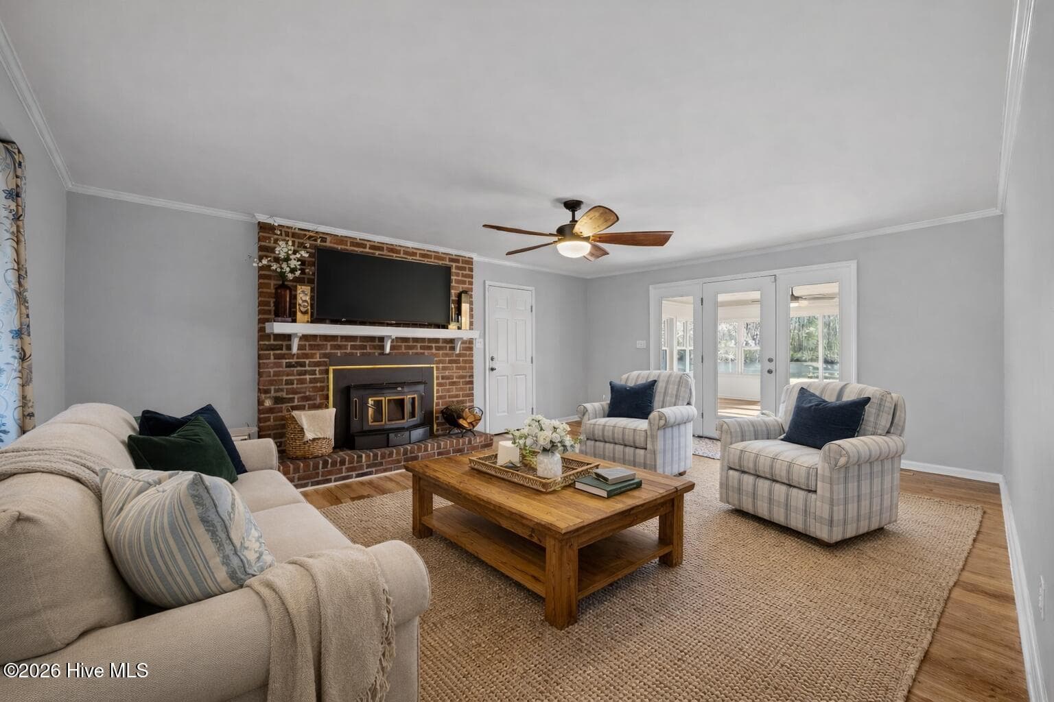 Virtually Staged Den - 236 Shoreline Drive, New Bern, NC 28562
