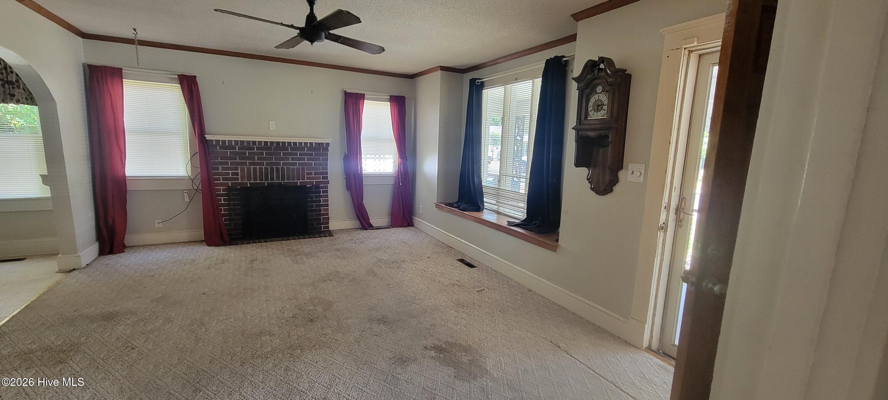 LIVING ROOM WITH FIREPLACE - 329 E 11th Street, Washington, NC 27889