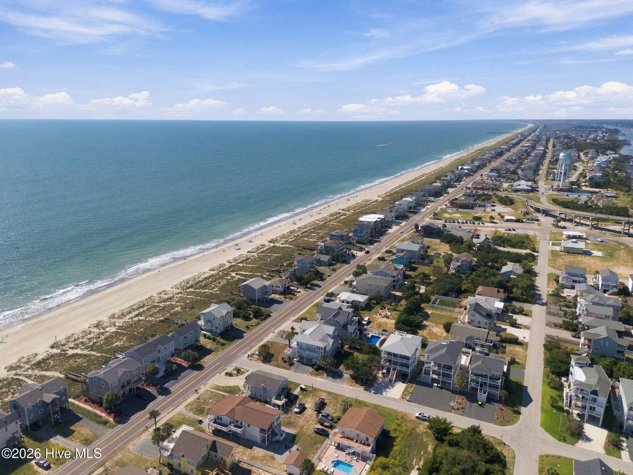 Aerial View - 134 Ocean Boulevard E, Holden Beach, NC 28462, Holden Beach