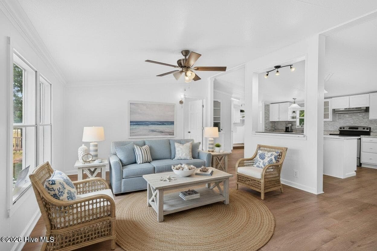 Virtually staged living area. - 1199 Zack Street SE, Bolivia, NC 28422