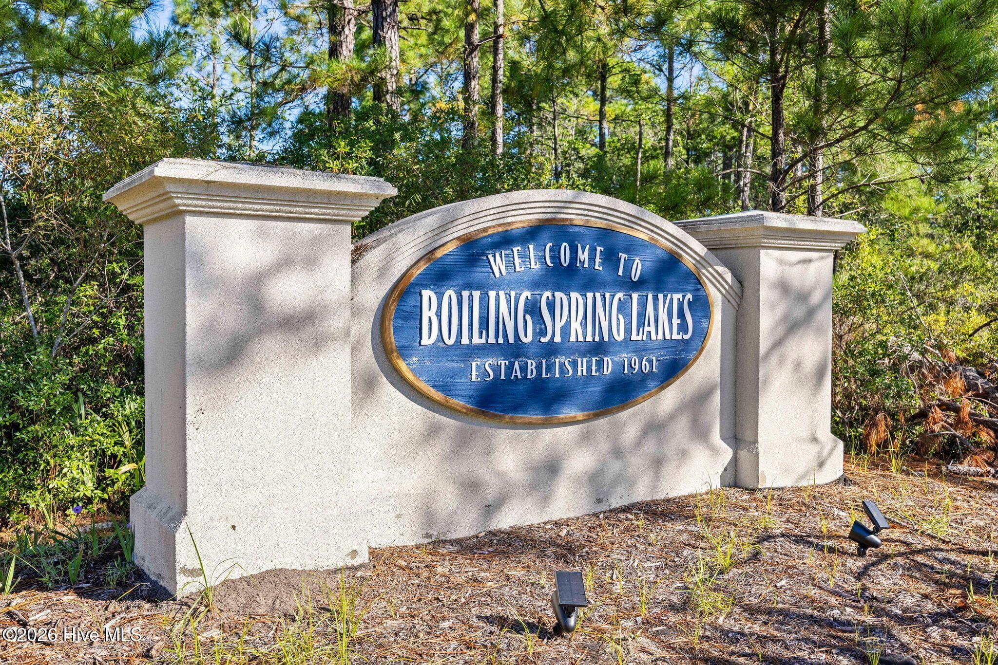 City welcome sign across the road from the property - 3760 George Ii Highway SE, Southport, NC 28461