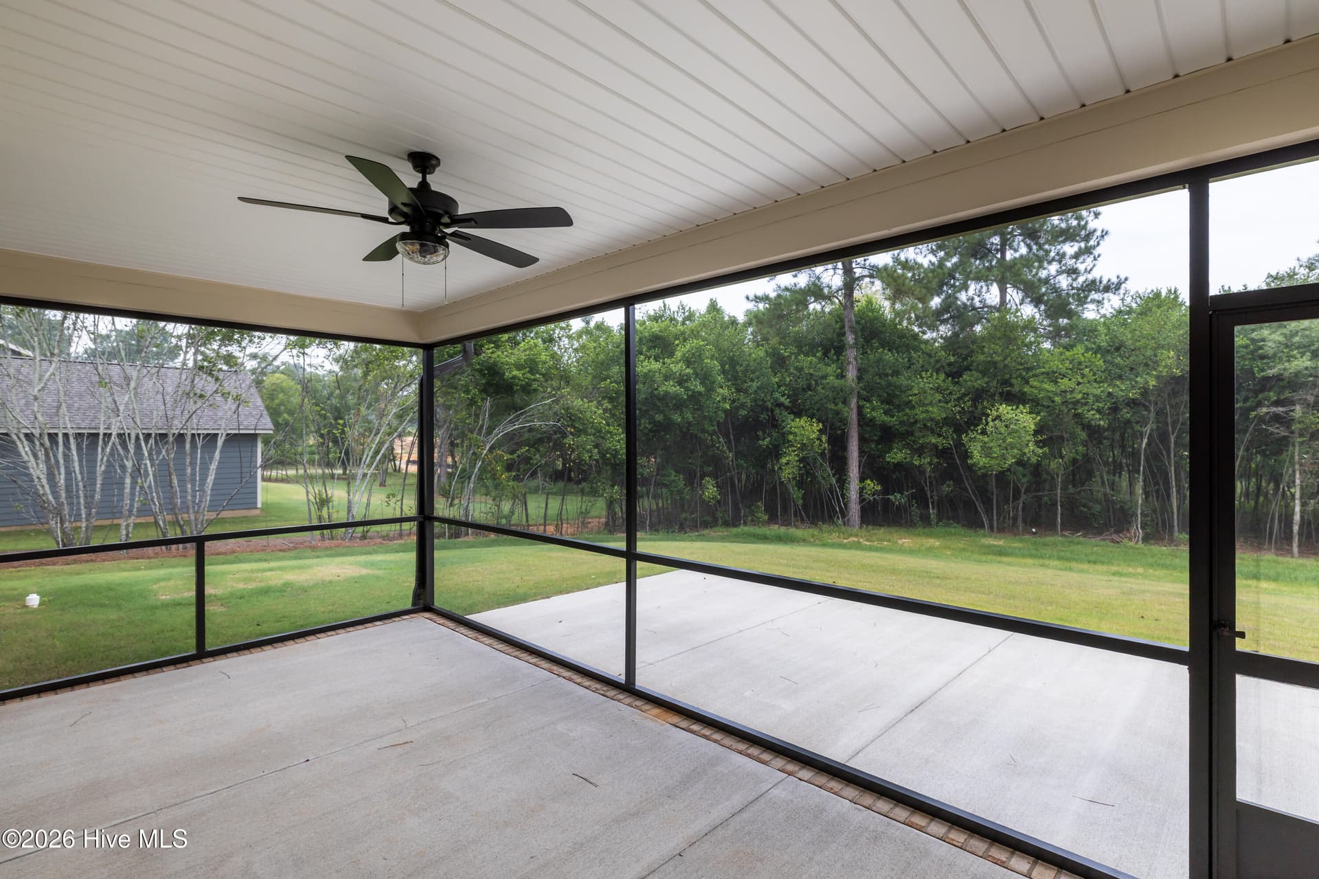 The open patio is ideal for a grill! - 1200 Bellingham Drive, Beech Island, SC 29842