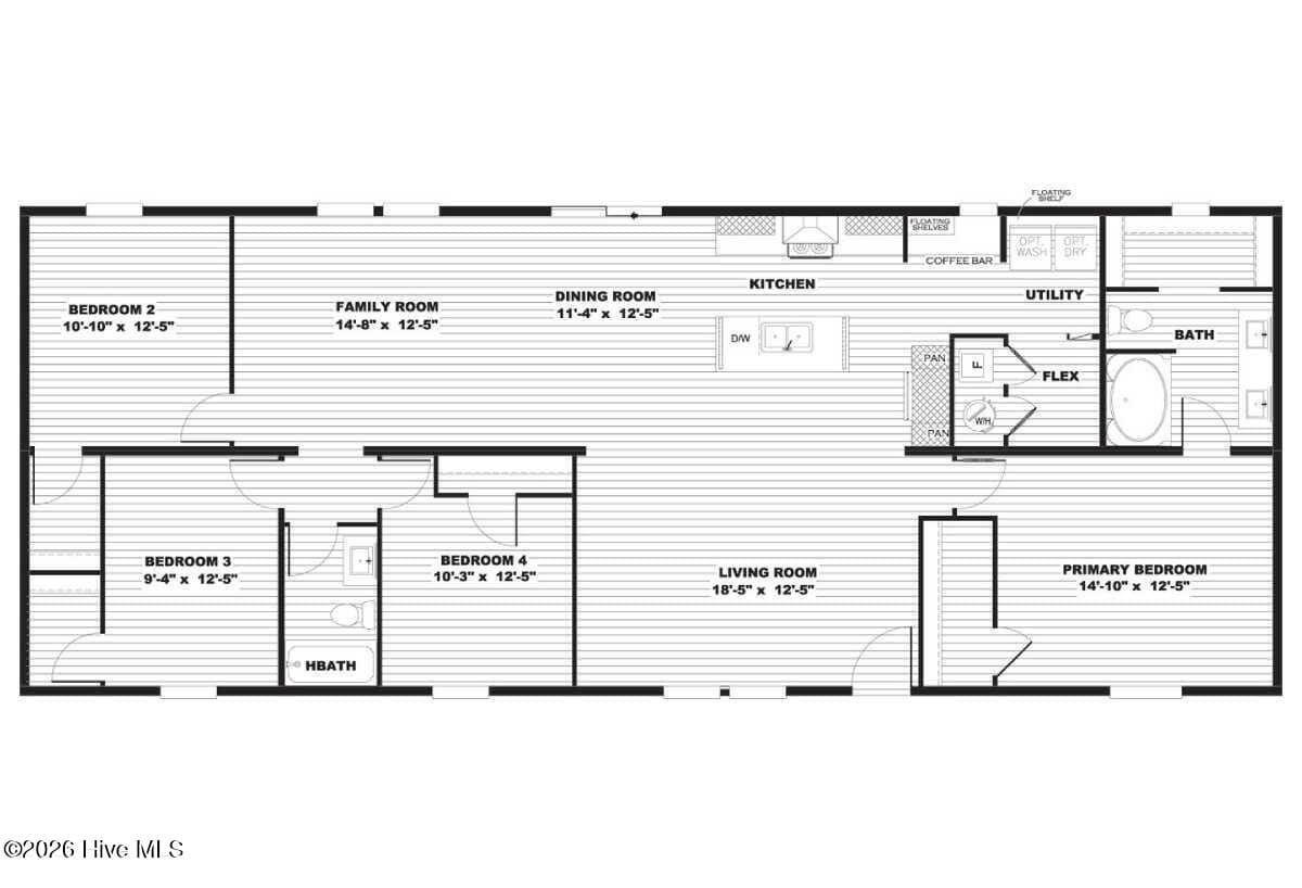 Floor plan is provided for illustrative and reference purposes only. - 856 Old 30 Road, Jacksonville, NC 28546