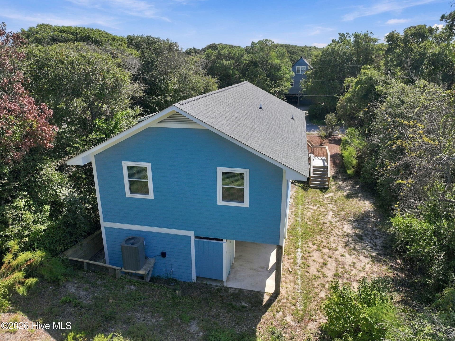 Back of home, deep lot - 118 Periwinkle Drive, Emerald Isle, NC 28594