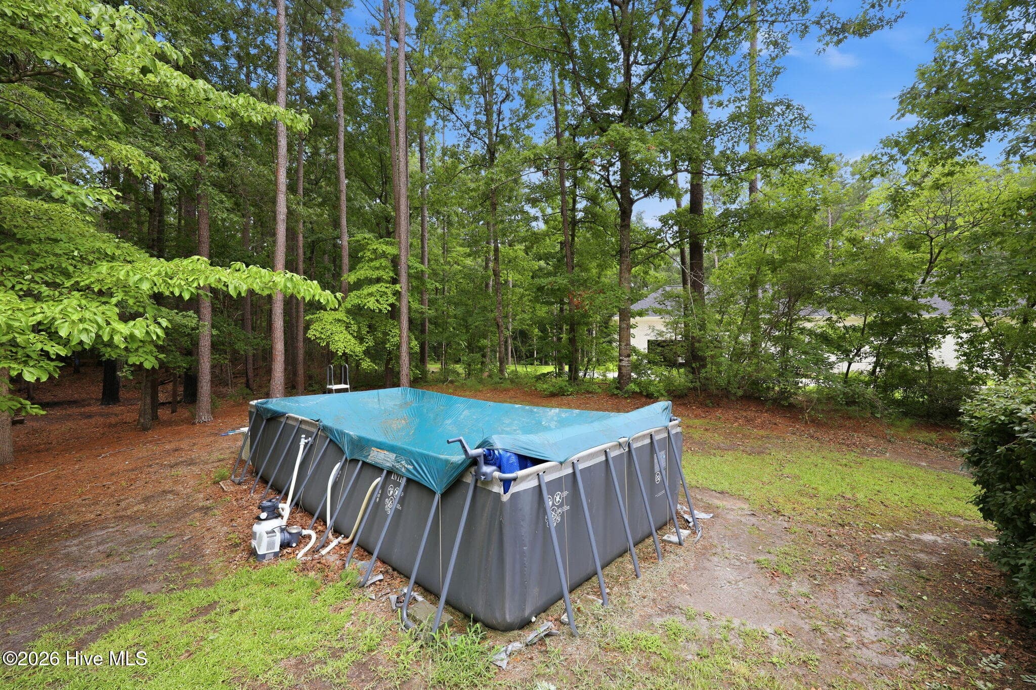 Above ground swimming pool (2025) - 407 Rustic Court, Pollocksville, NC 28573