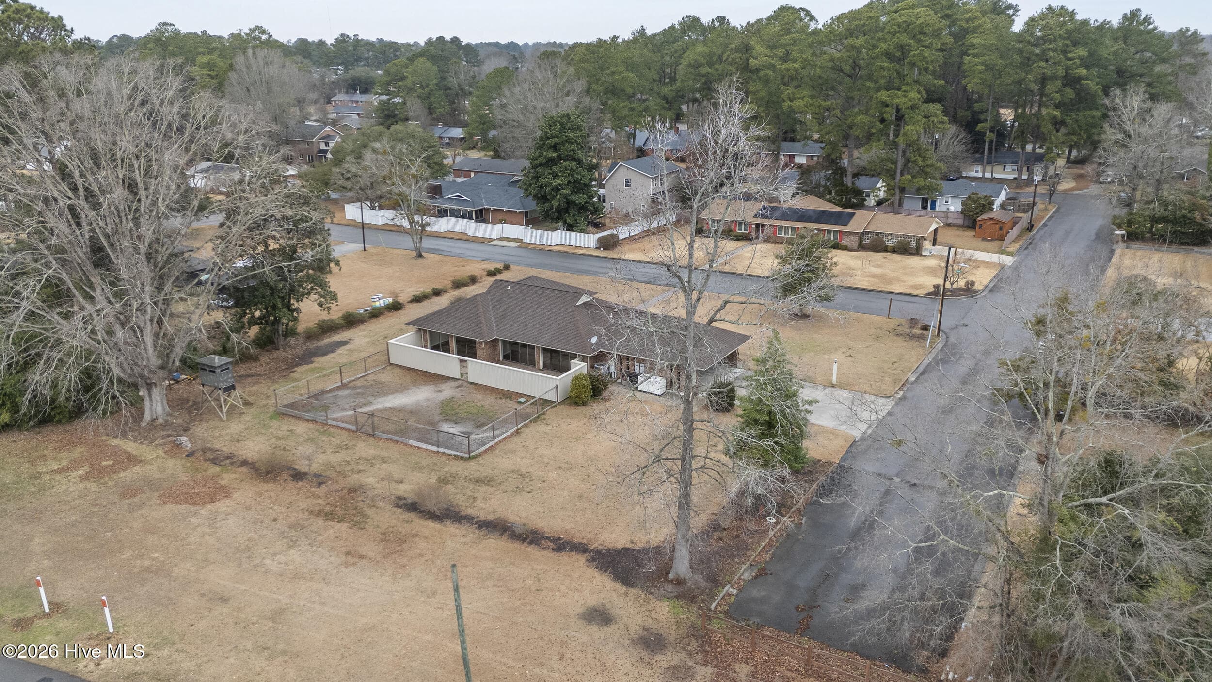 drone photo of the aerial view - 616 E Murphy Street, Wallace, NC 28466