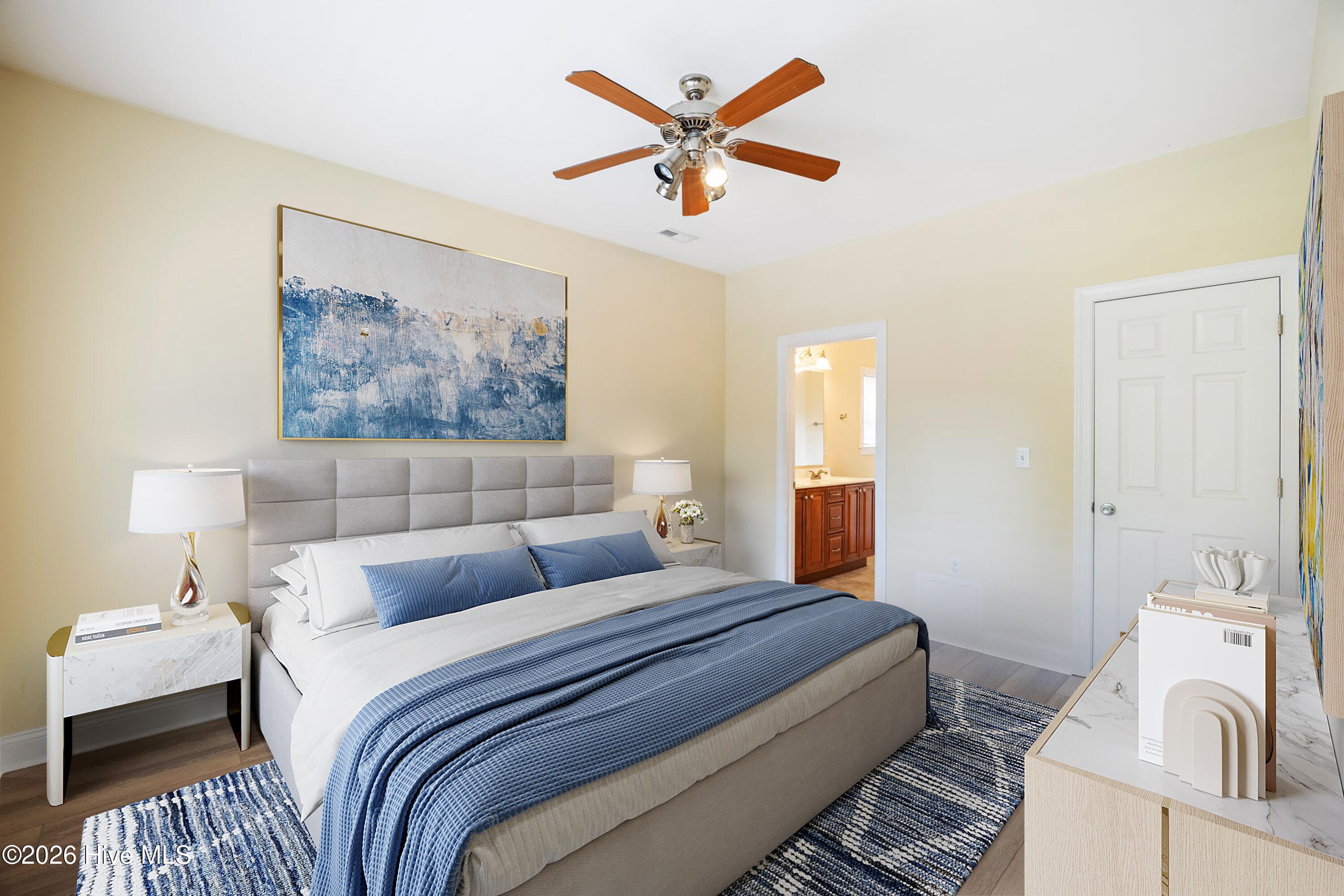 VIRTUAL STAGING of Primary Bedroom - 225 NE 39th Street, Oak Island, NC 28465