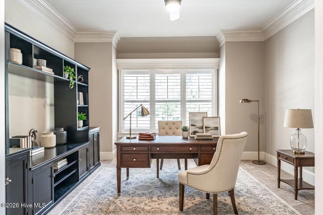 Master bedroom adjoining sitting room-virtually staged - 38 E Augusta Lane, Southern Pines, NC 28387