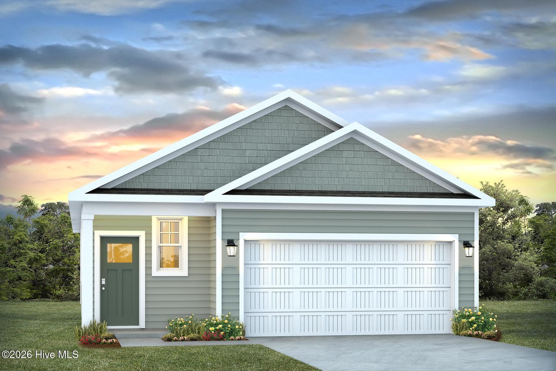 Pre-Selected Colors for Downing B - Cypress & Basil front door Lot 6. - 3024 Maravella Court SE Lot 6, Bolivia, NC 28422