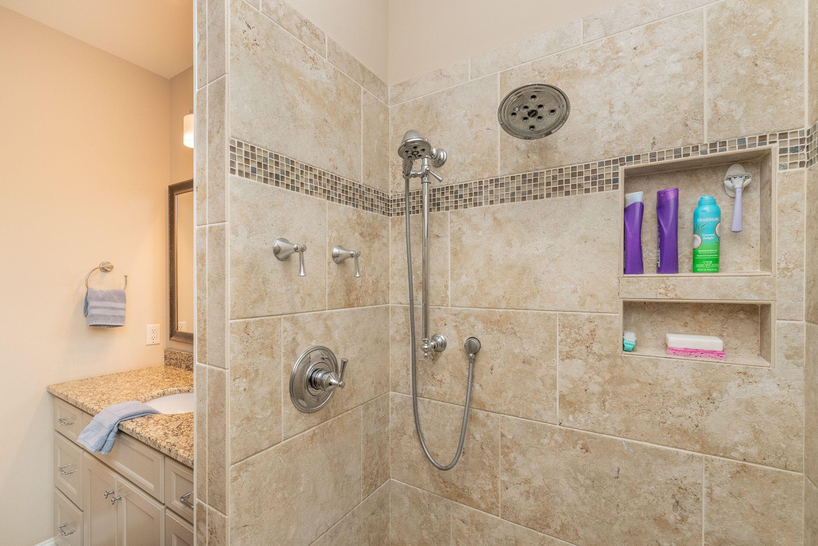 Walk in shower - 207 Quiet Oak Court, Aiken, SC 29803
