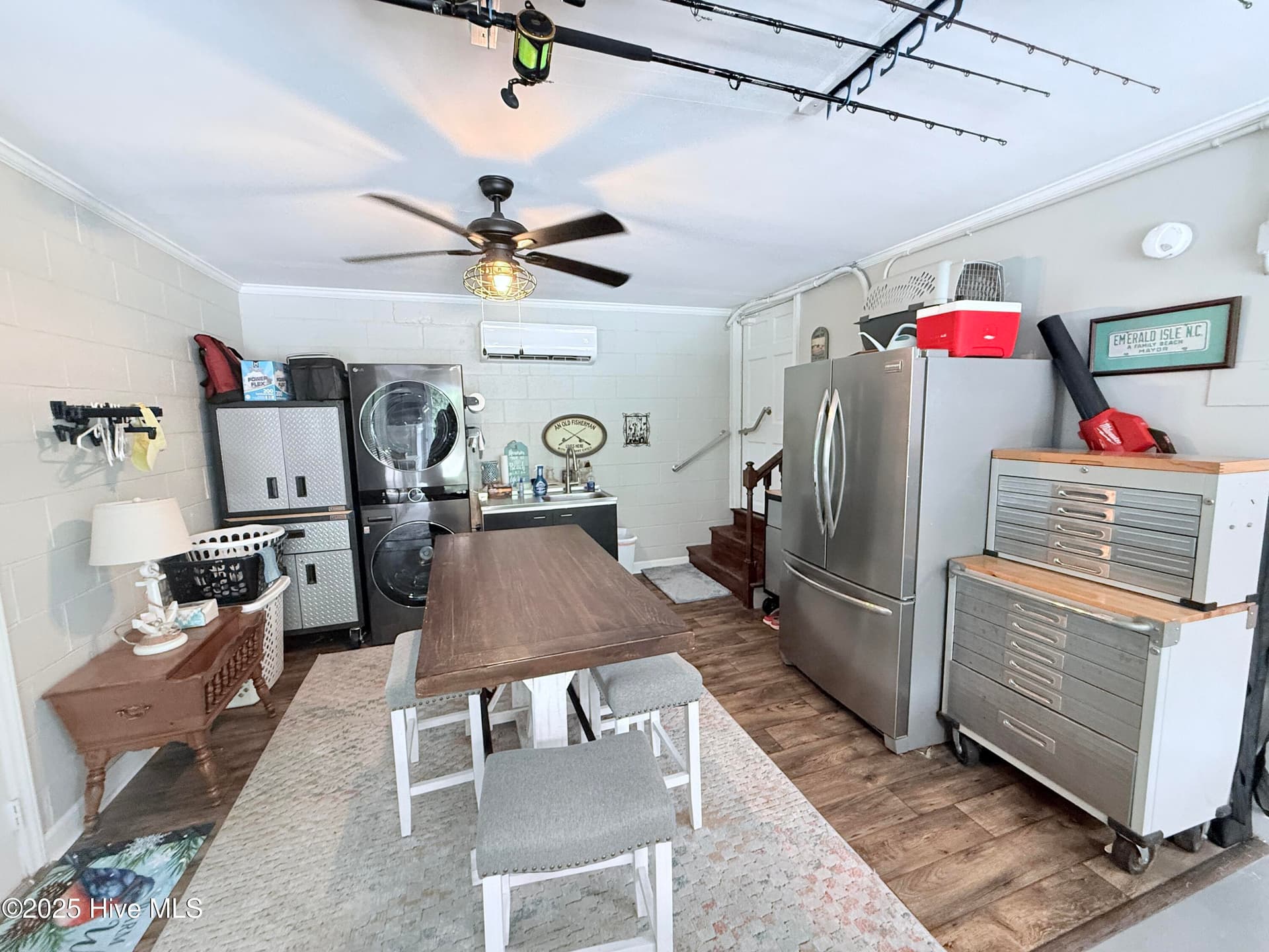 Downstairs garage area - 5405 Cedar Tree Lane, Emerald Isle, NC 28594
