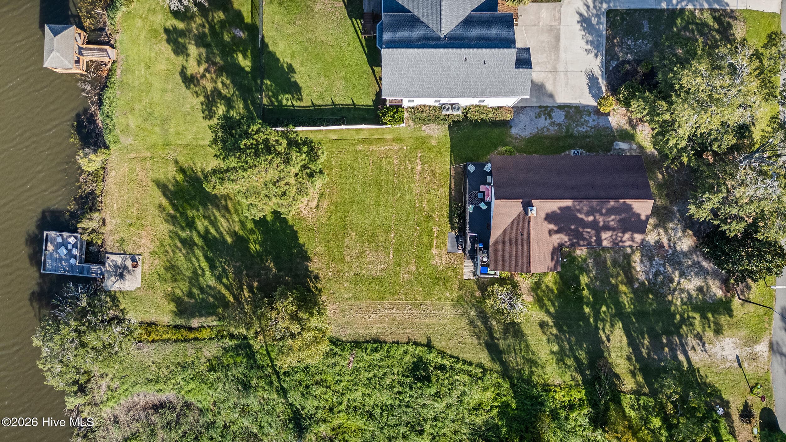 Backyard - Aerial View - 5802 E Yacht Drive, Oak Island, NC 28465