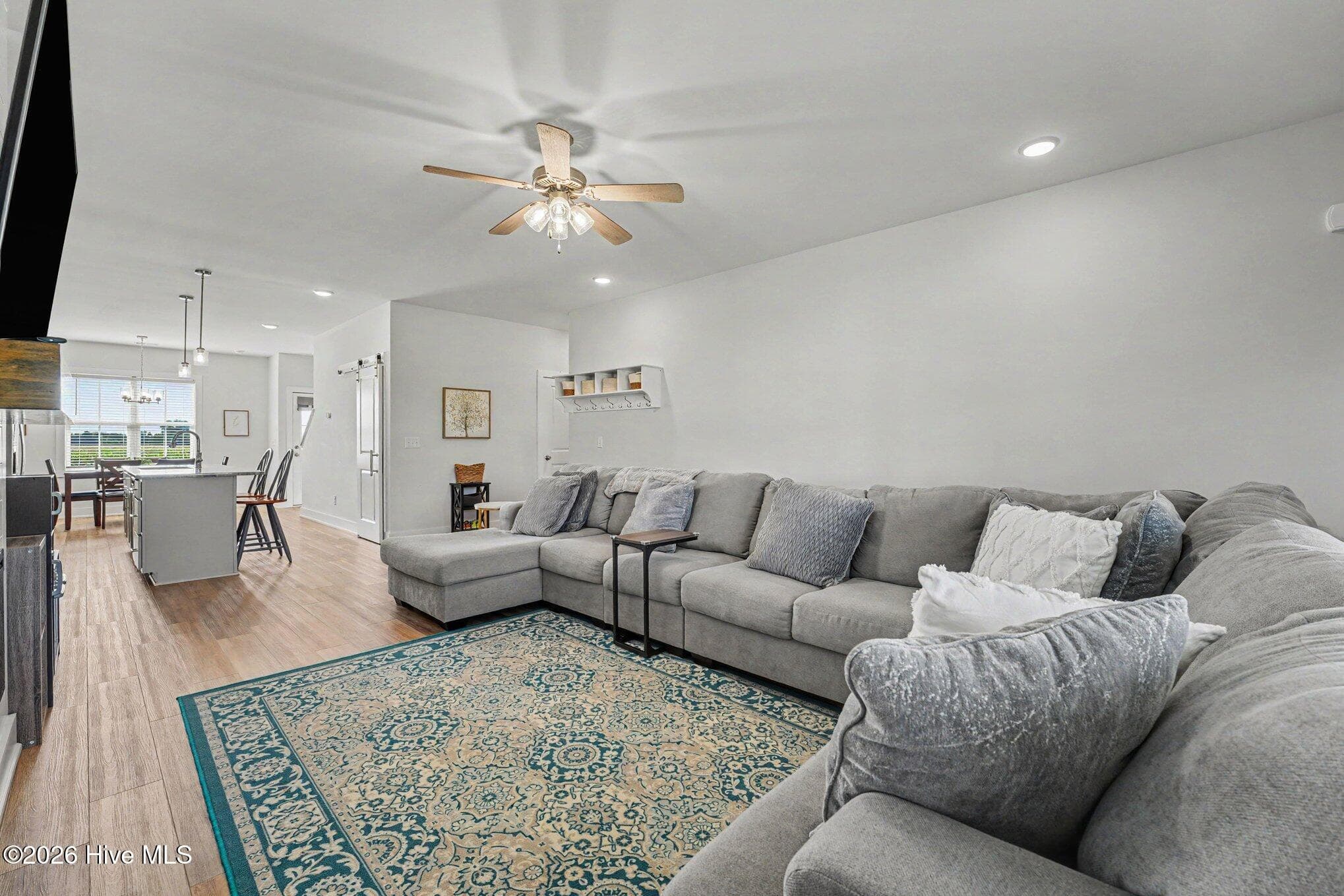 Living room view - 176 Glenwood Place, Kenly, NC 27542