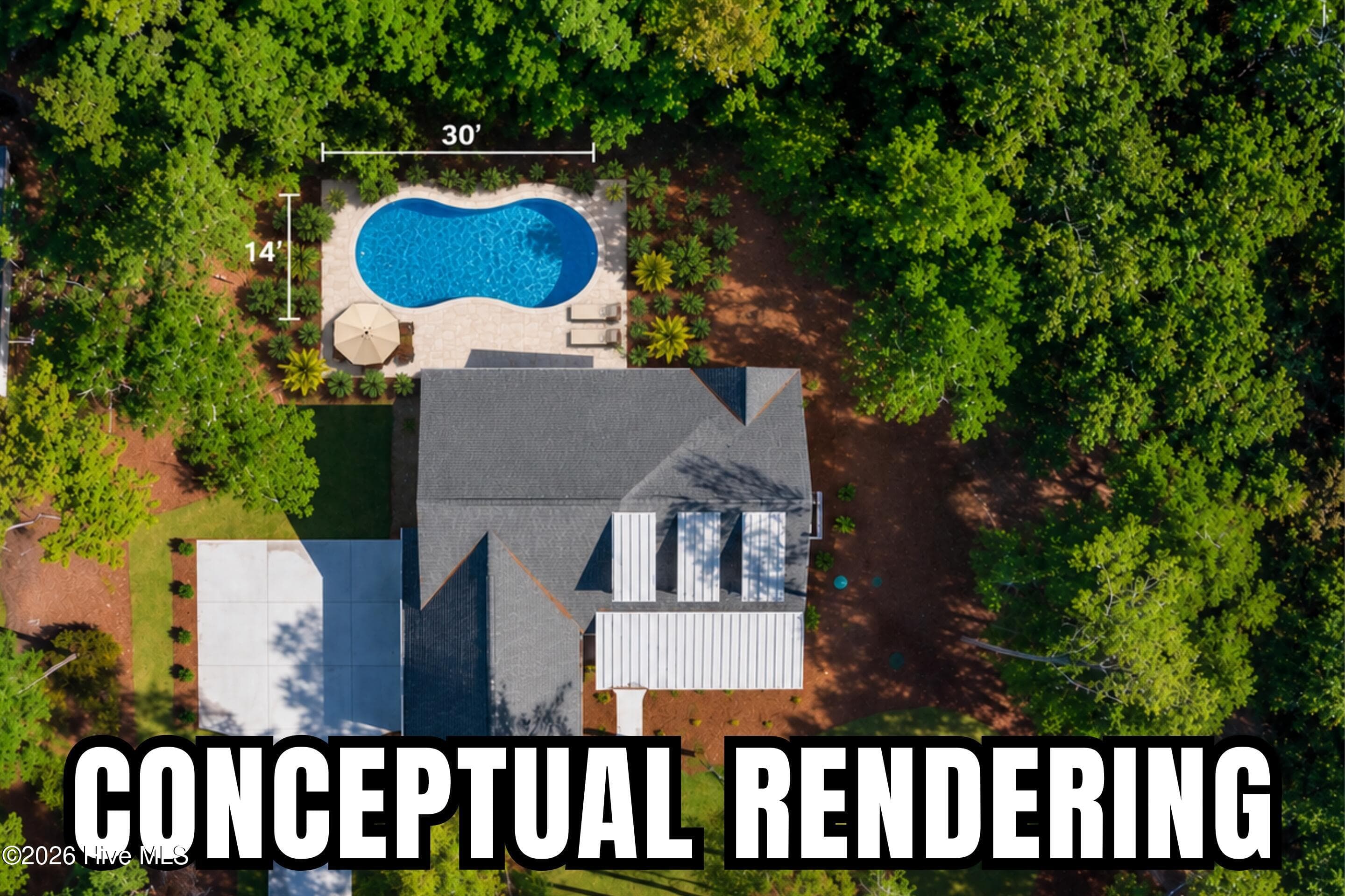 Conceptual Rendering of Pool - 3392 Eagle Crest Drive SW, Supply, NC 28462