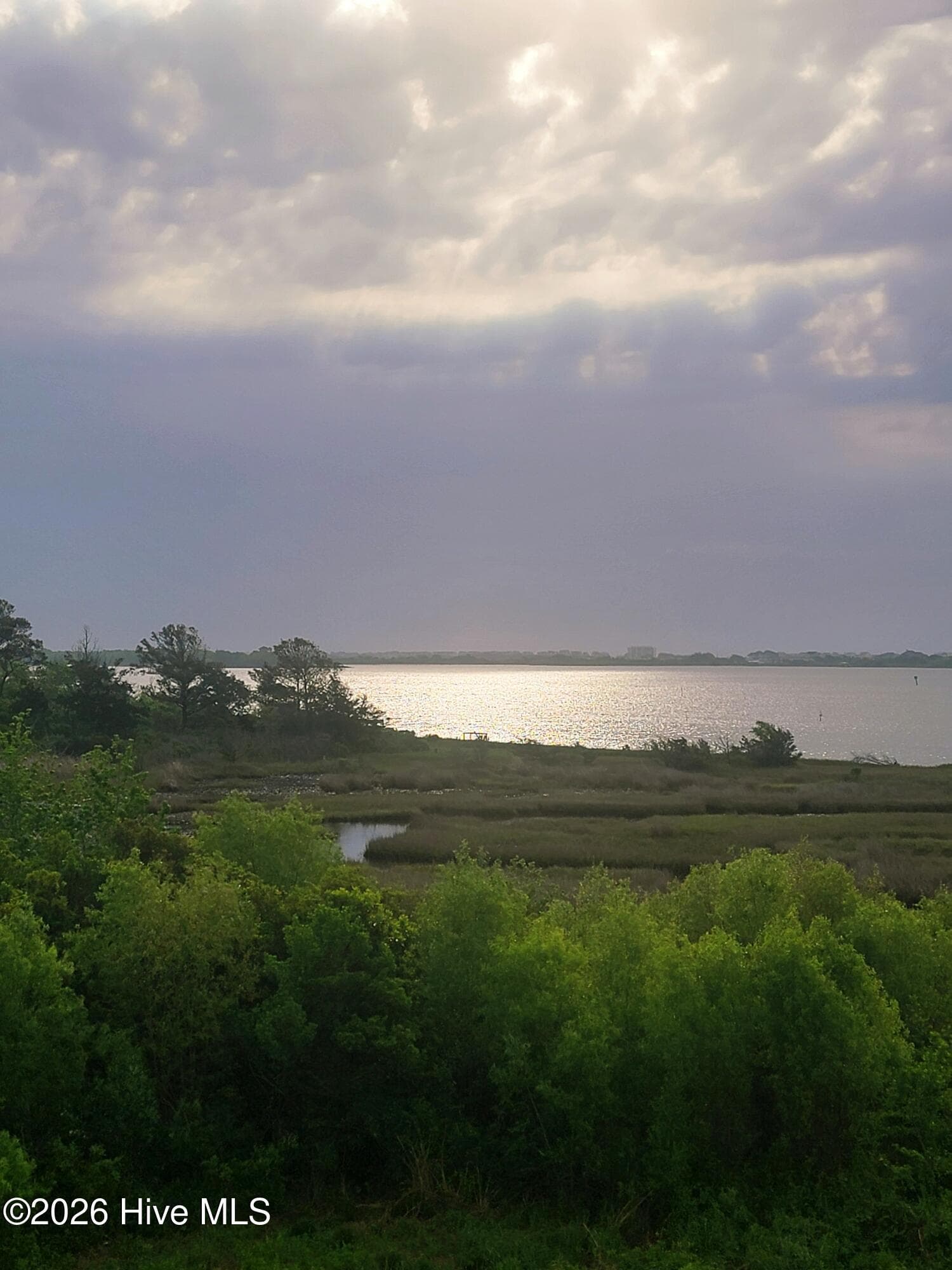 Intracoastal view from the back deck - 401 Caspian Court, Holly Ridge, NC 28445