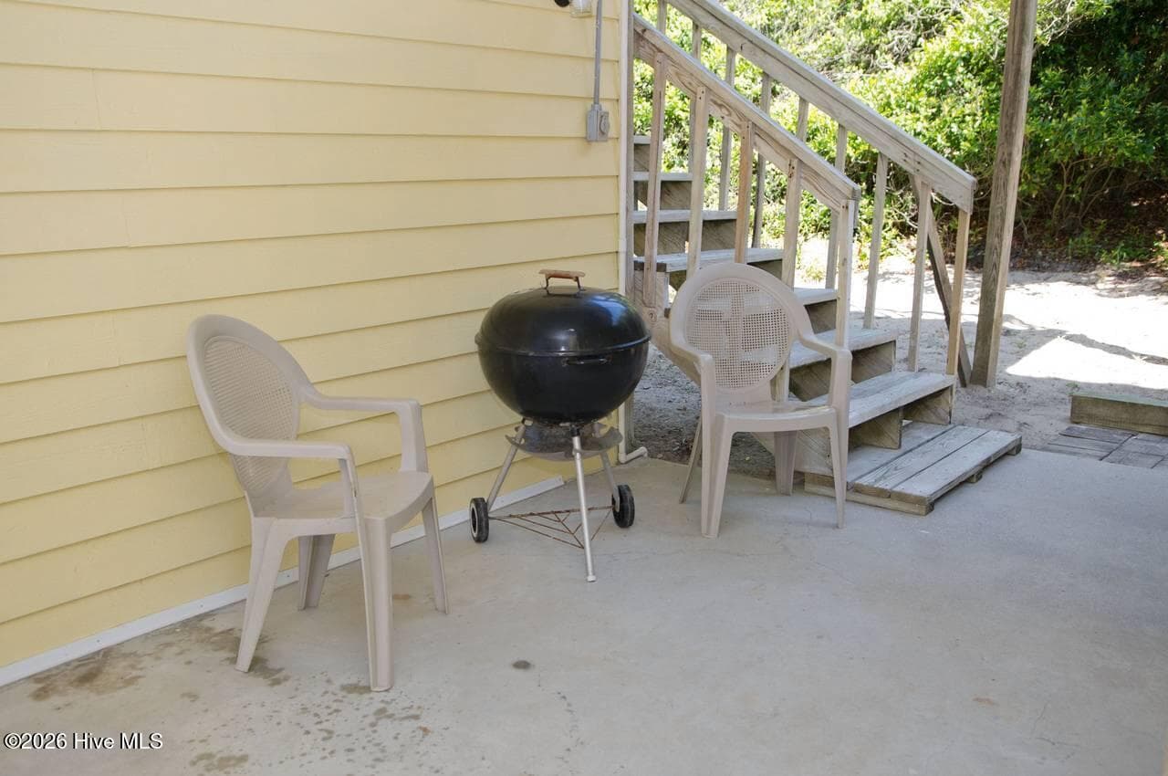 Ground Level Grilling Area/Patio - 6820 Ocean Drive, Emerald Isle, NC 28594
