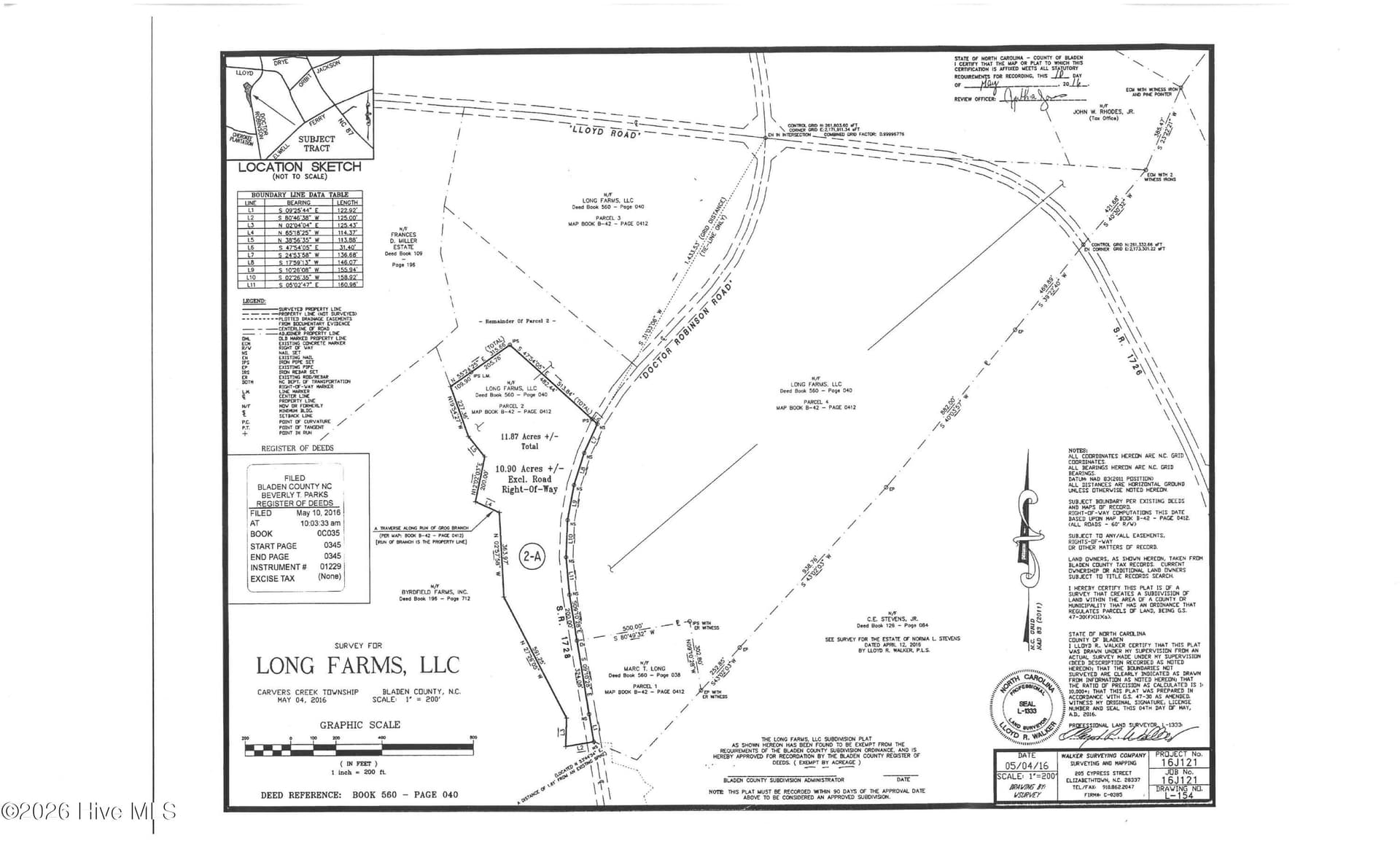 Survey 436 Doctor Robinson Rd - 436 Doctor Robinson Road, Bladenboro, NC 28320